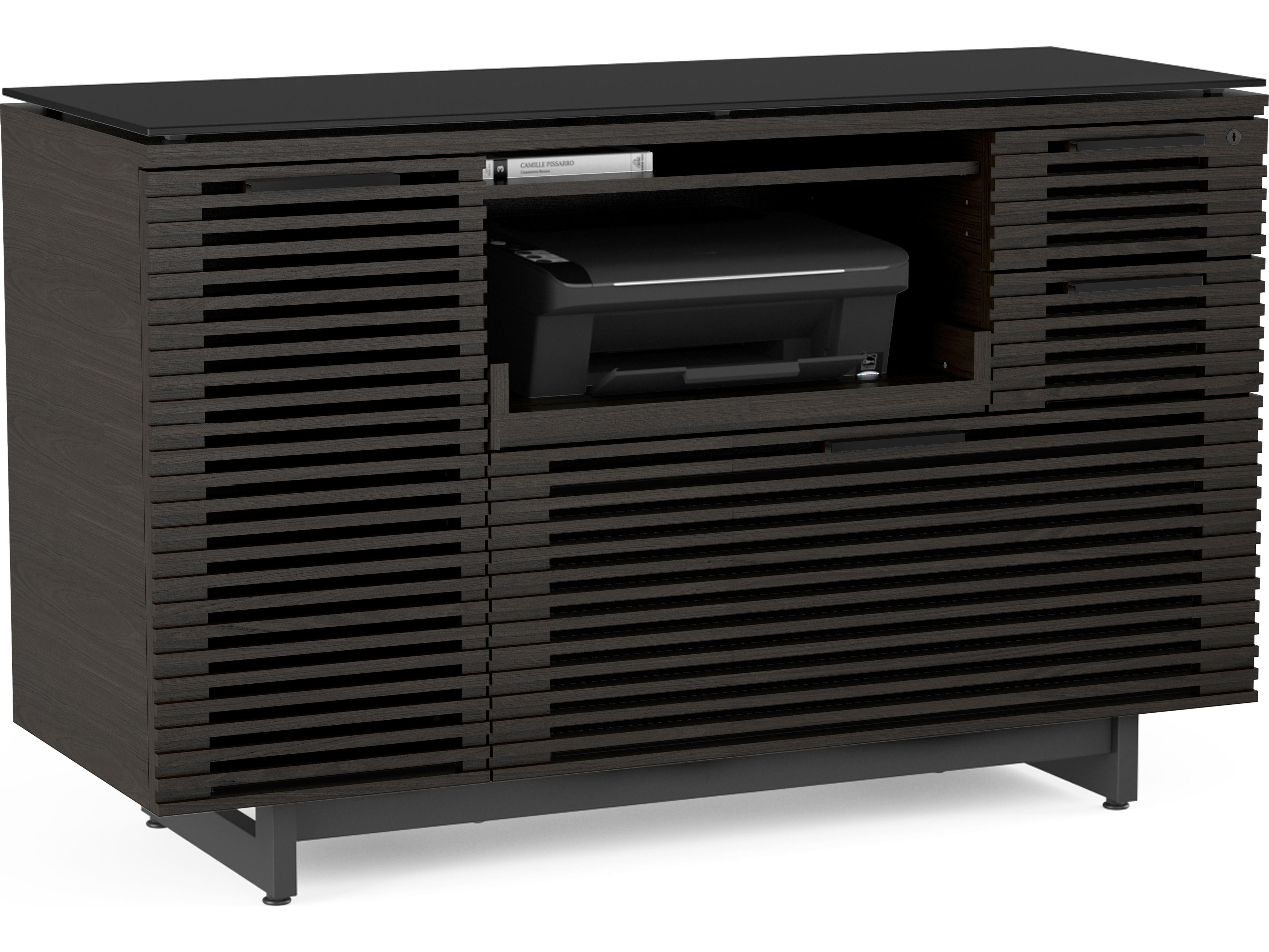 BDI Corridor Charcoal Stained Ash Black File Cabinet