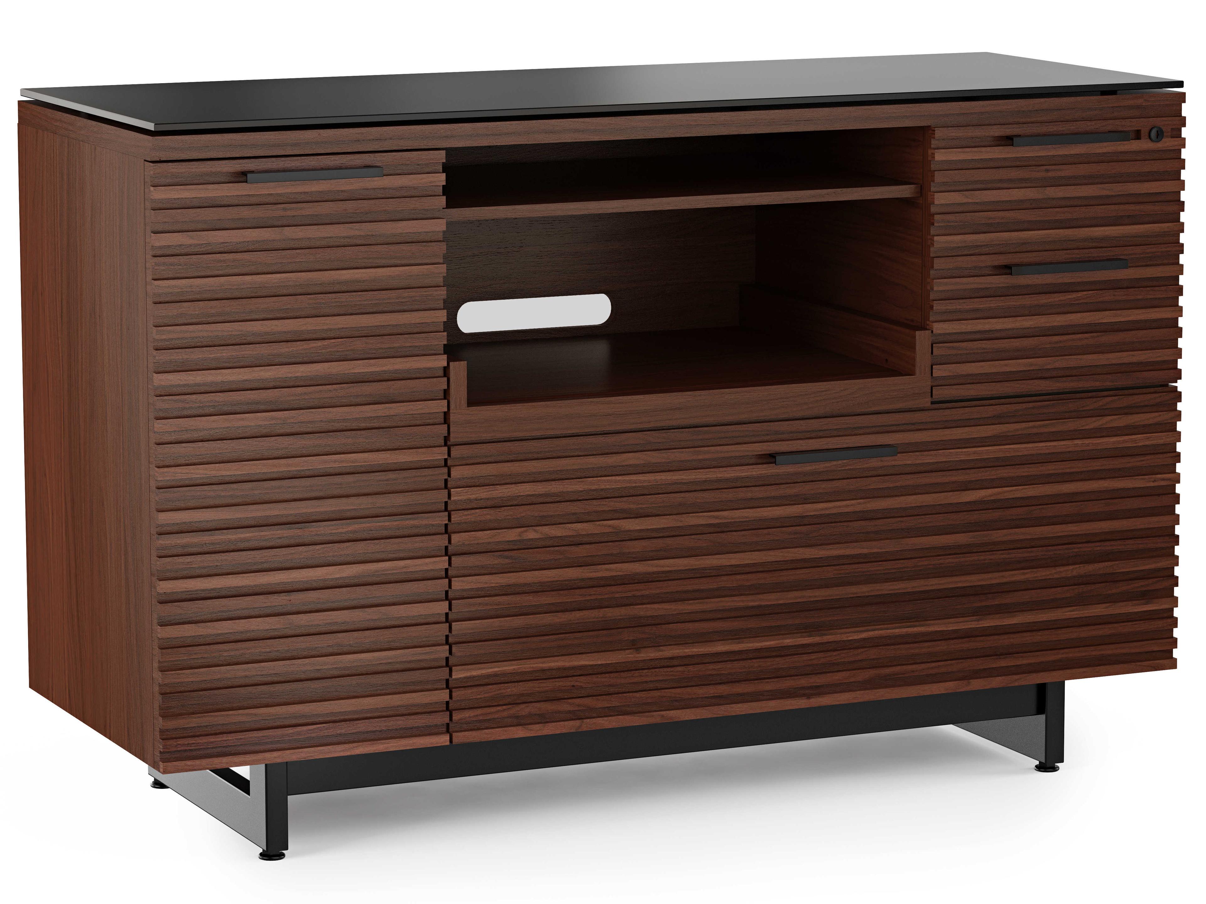 BDI Corridor Chocolate Stained Walnut File Cabinet