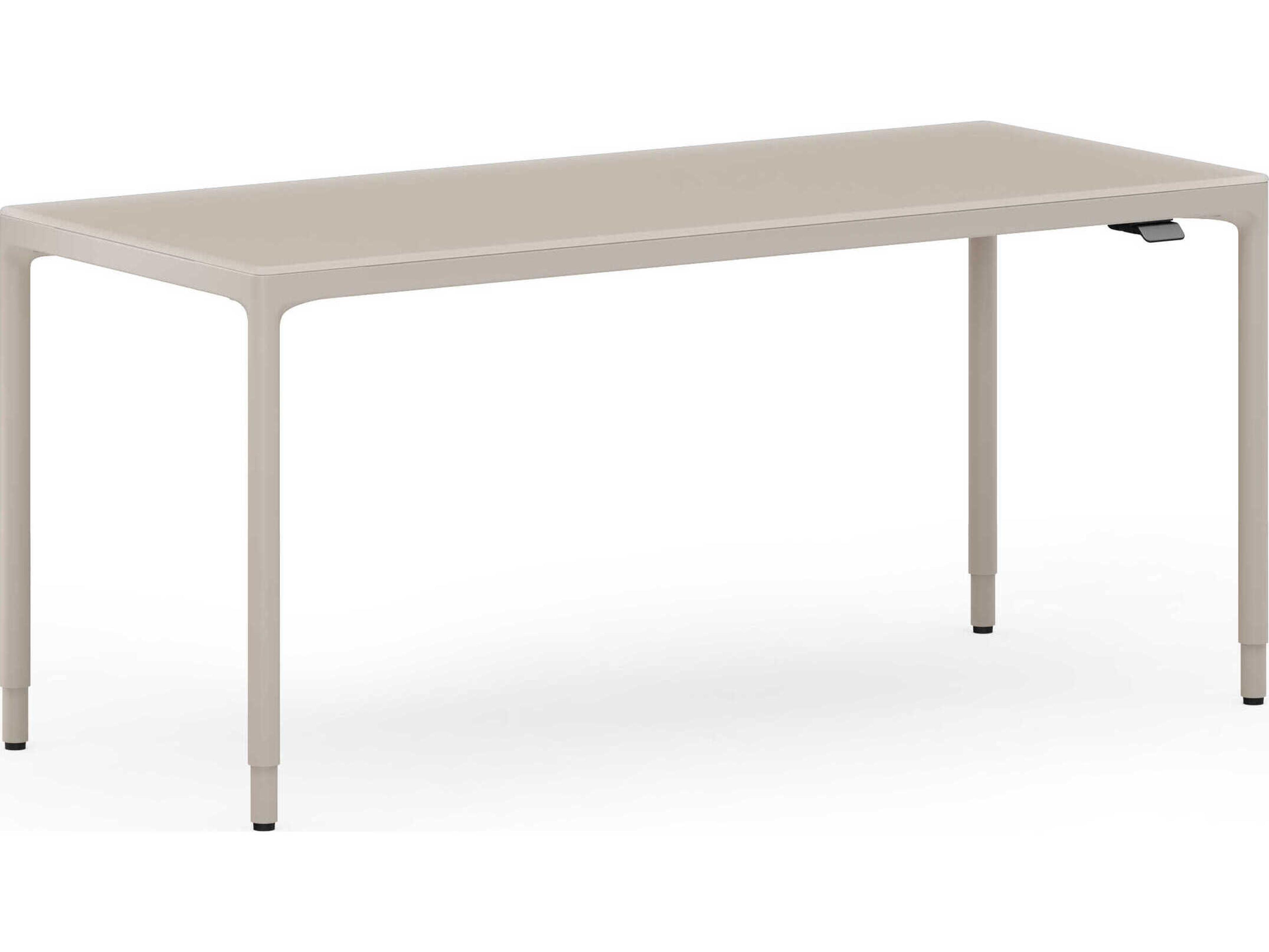BDI Luma Dune White Height Adjustable & Standing Desks