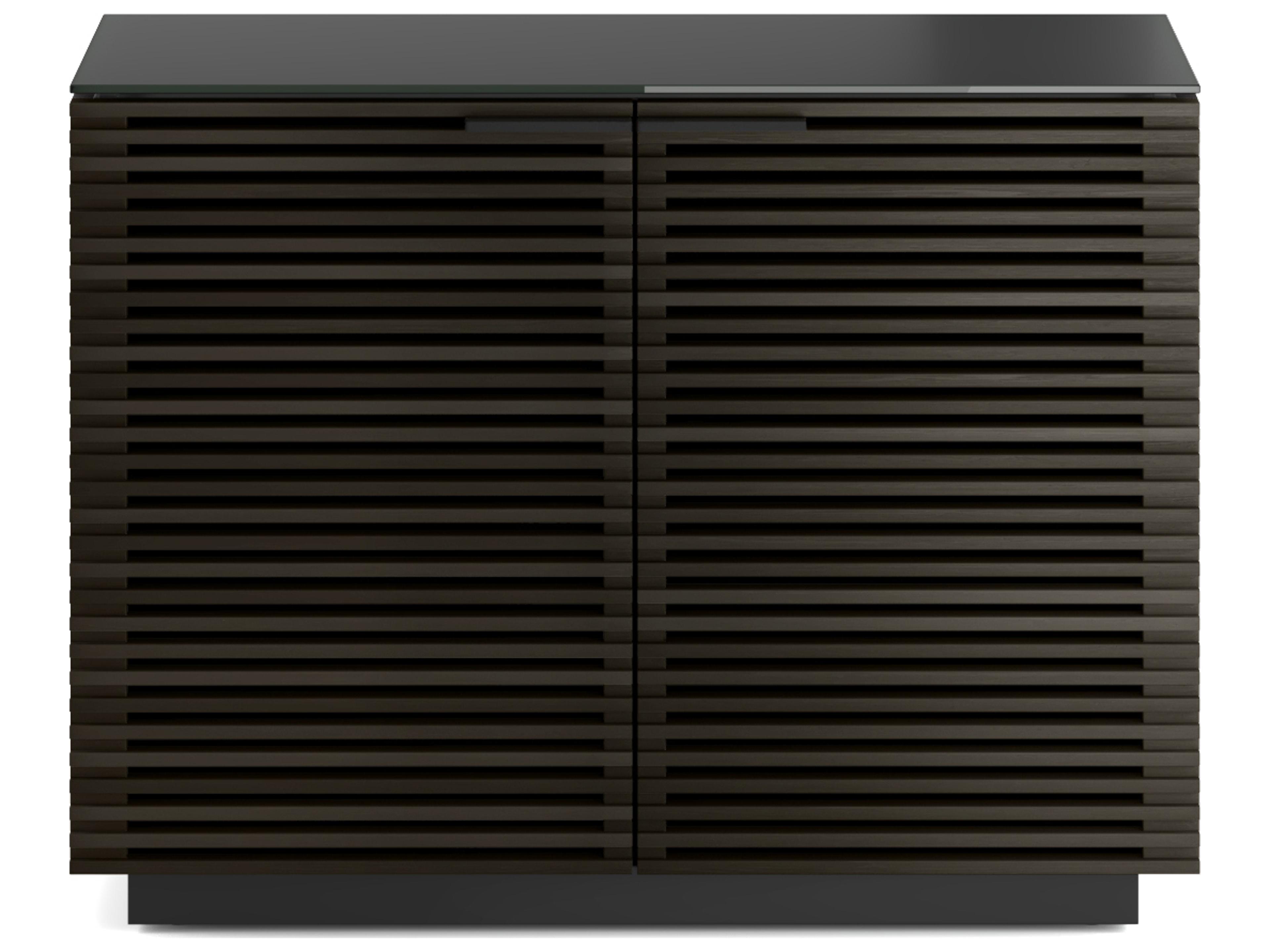 BDI Corridor Charcoal Stained Ash Black Hardwood Accent Chest