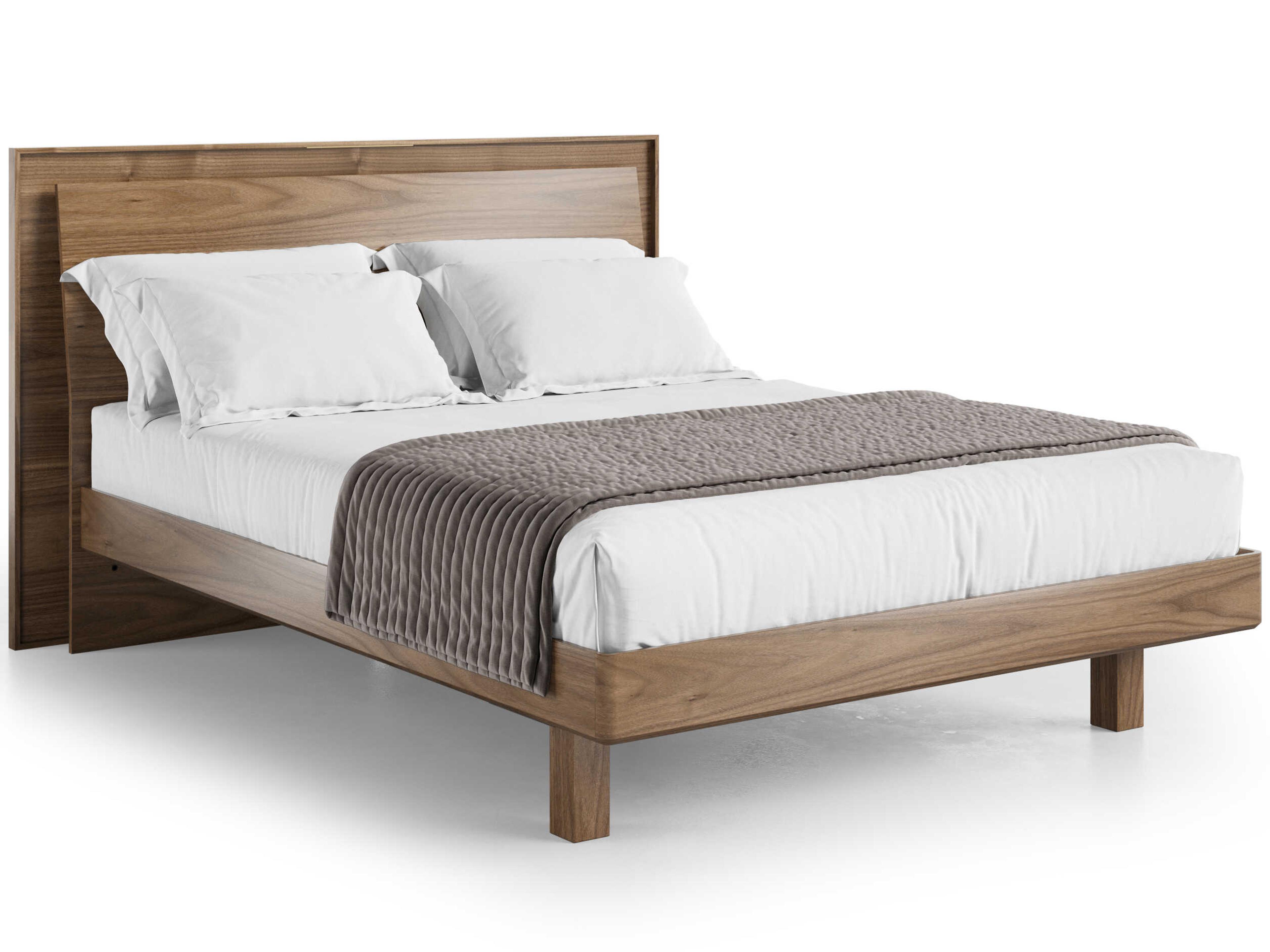 BDI Kava Natural Walnut Brown Wood Queen Platform Bed