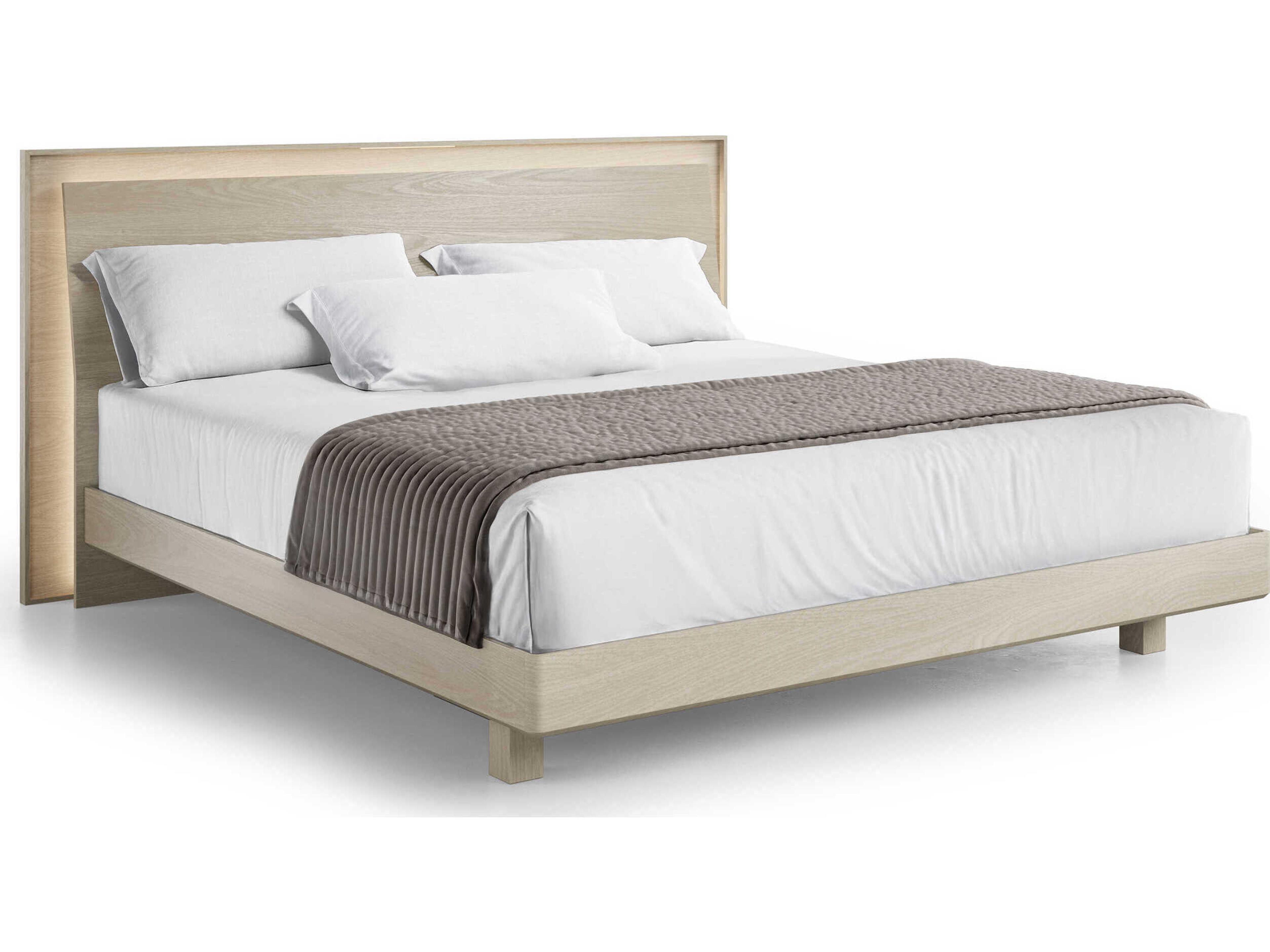 BDI Kava White Hardwood Wood King Platform Bed