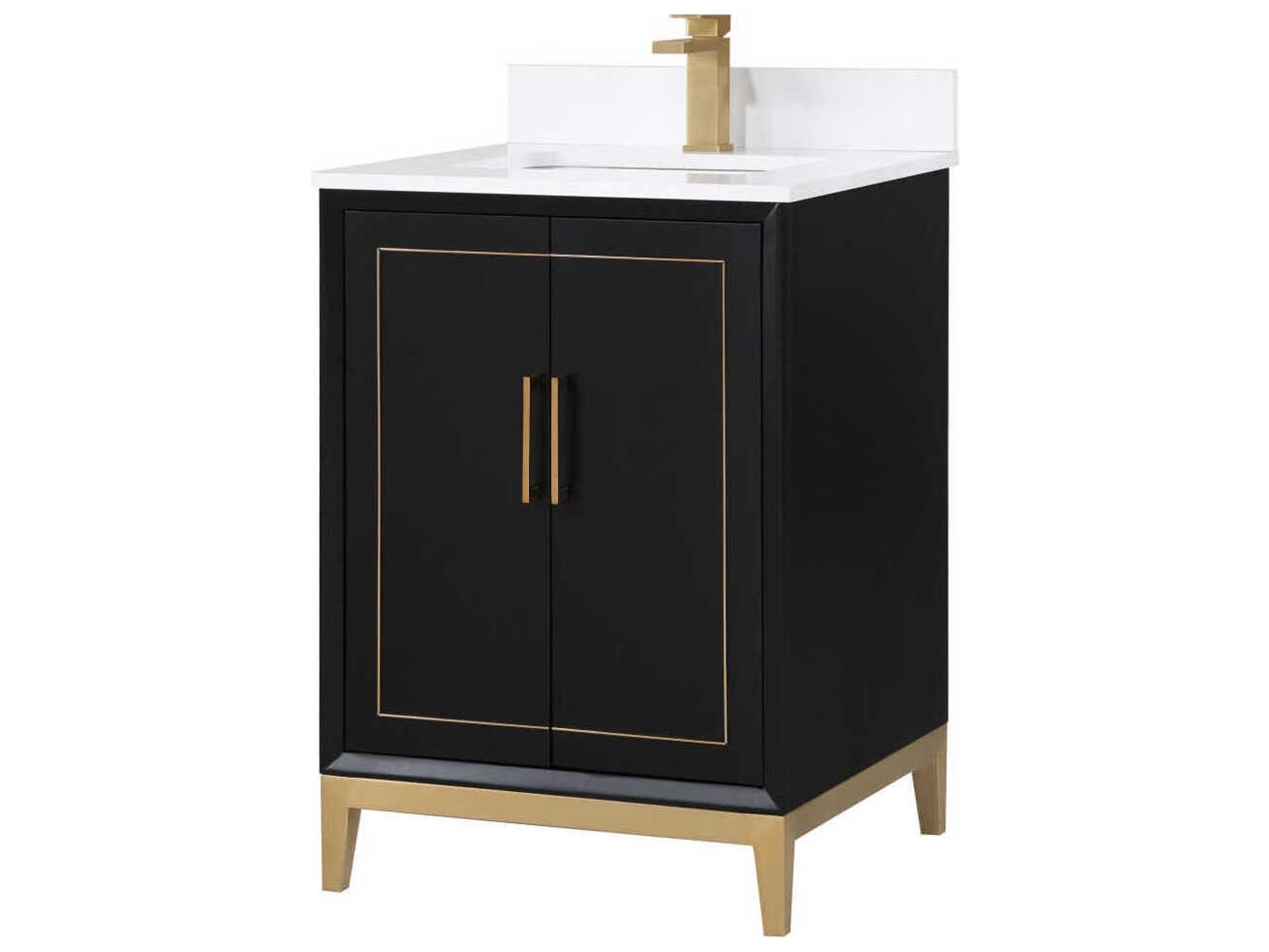 Gracie 24" Midnight Black Bathroom Vanity