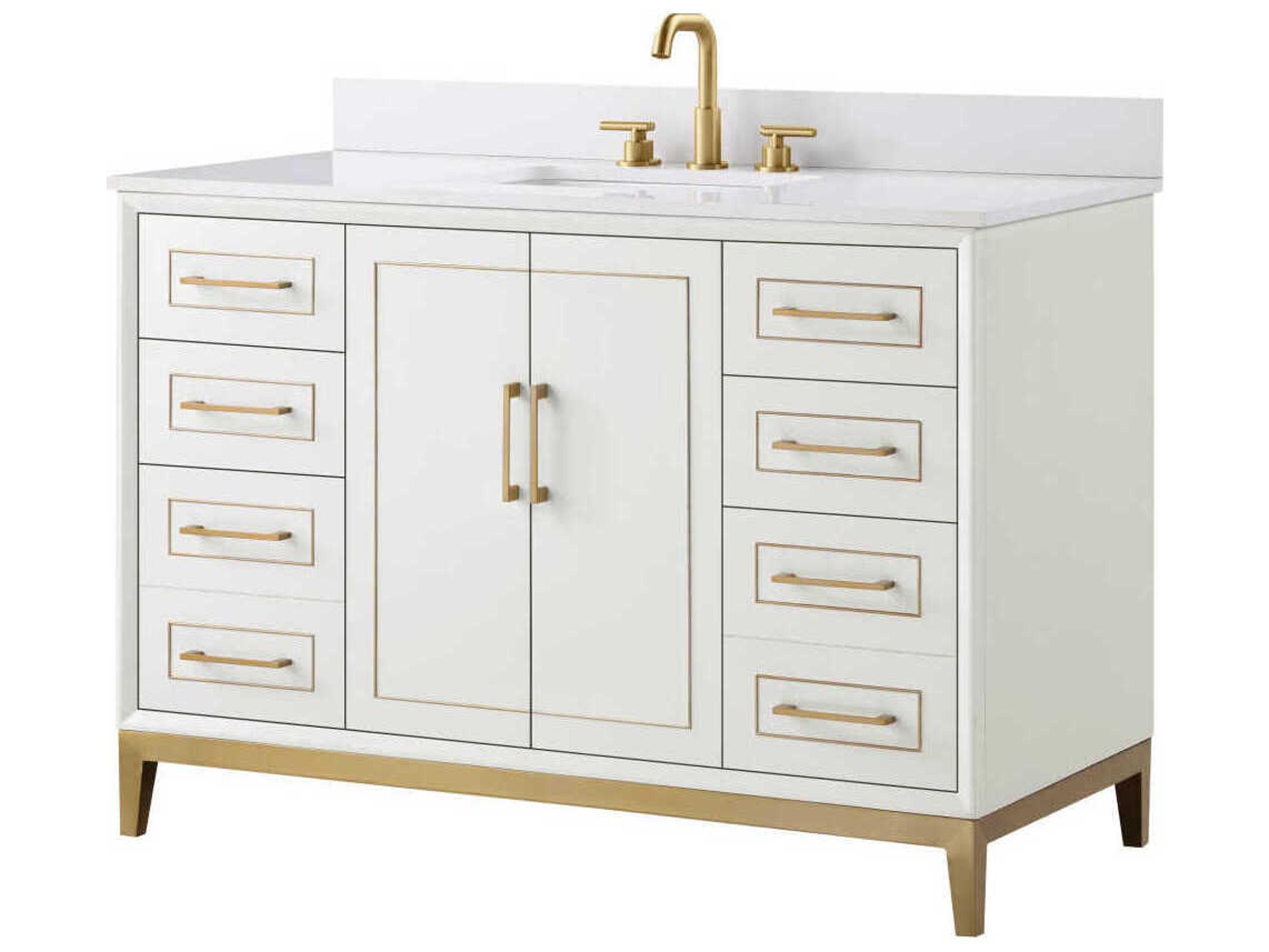 Gracie 48" Satin White Vanity