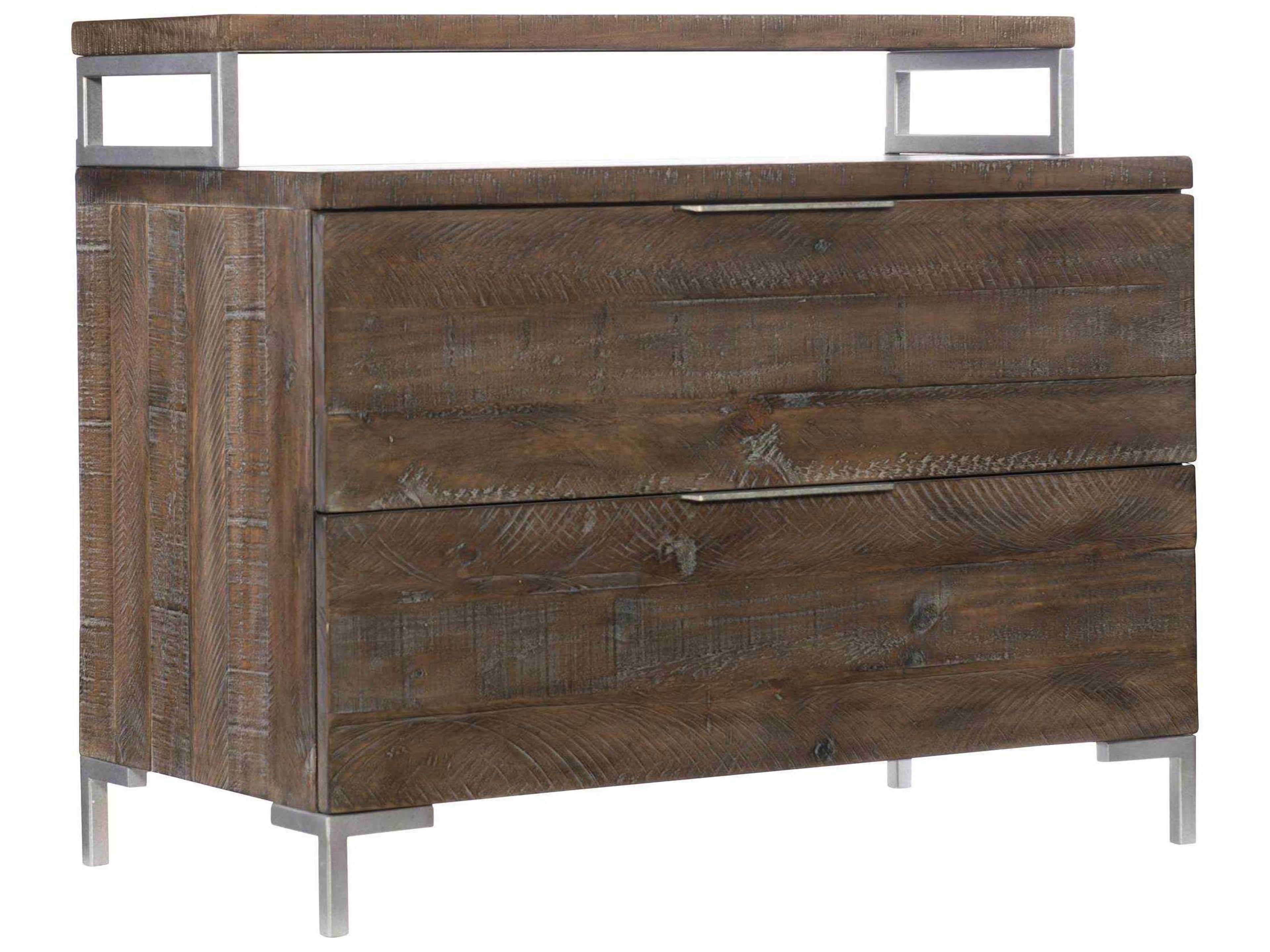 Bernhardt Logan Square Haines 2-Drawers Pine Wood Nightstand