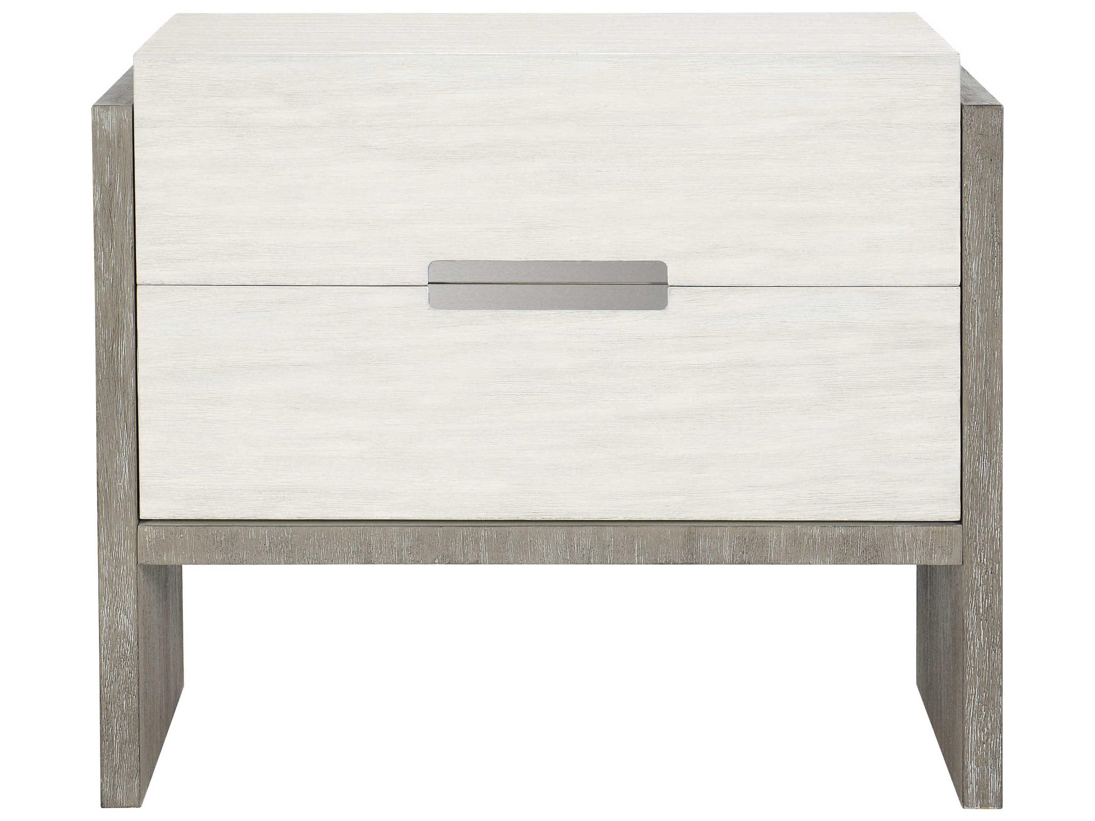 Bernhardt Foundations 2-Drawers White Nightstand