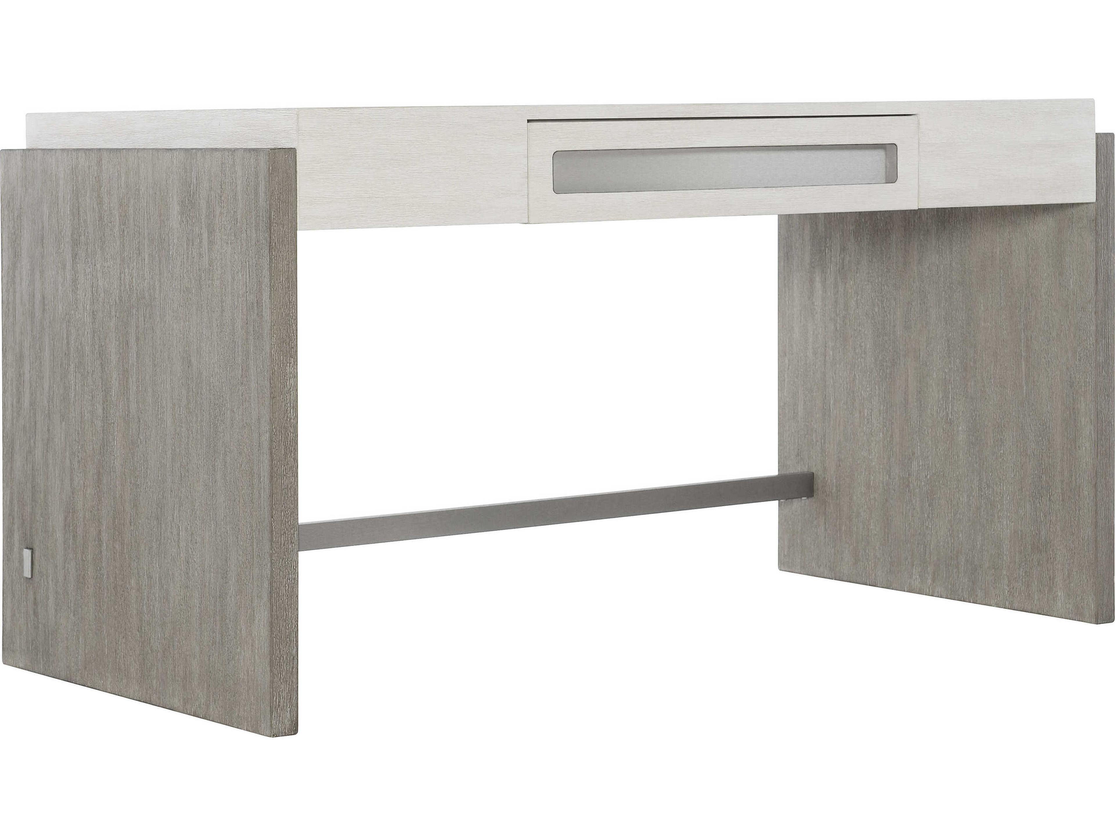 Bernhardt Foundations Linen Light Shale Gray Writing Desk