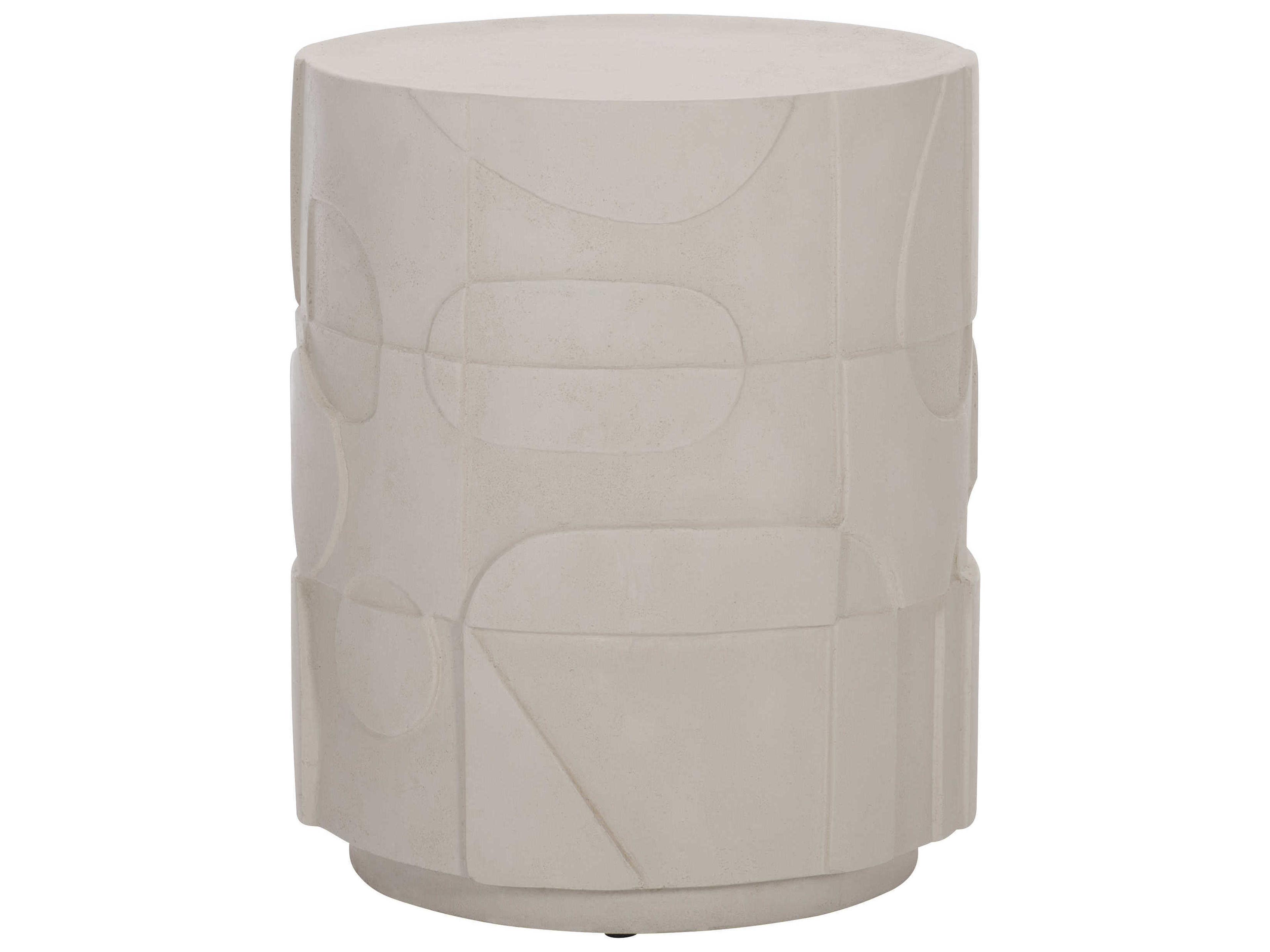 Bernhardt Zina Round Stone Accent Table