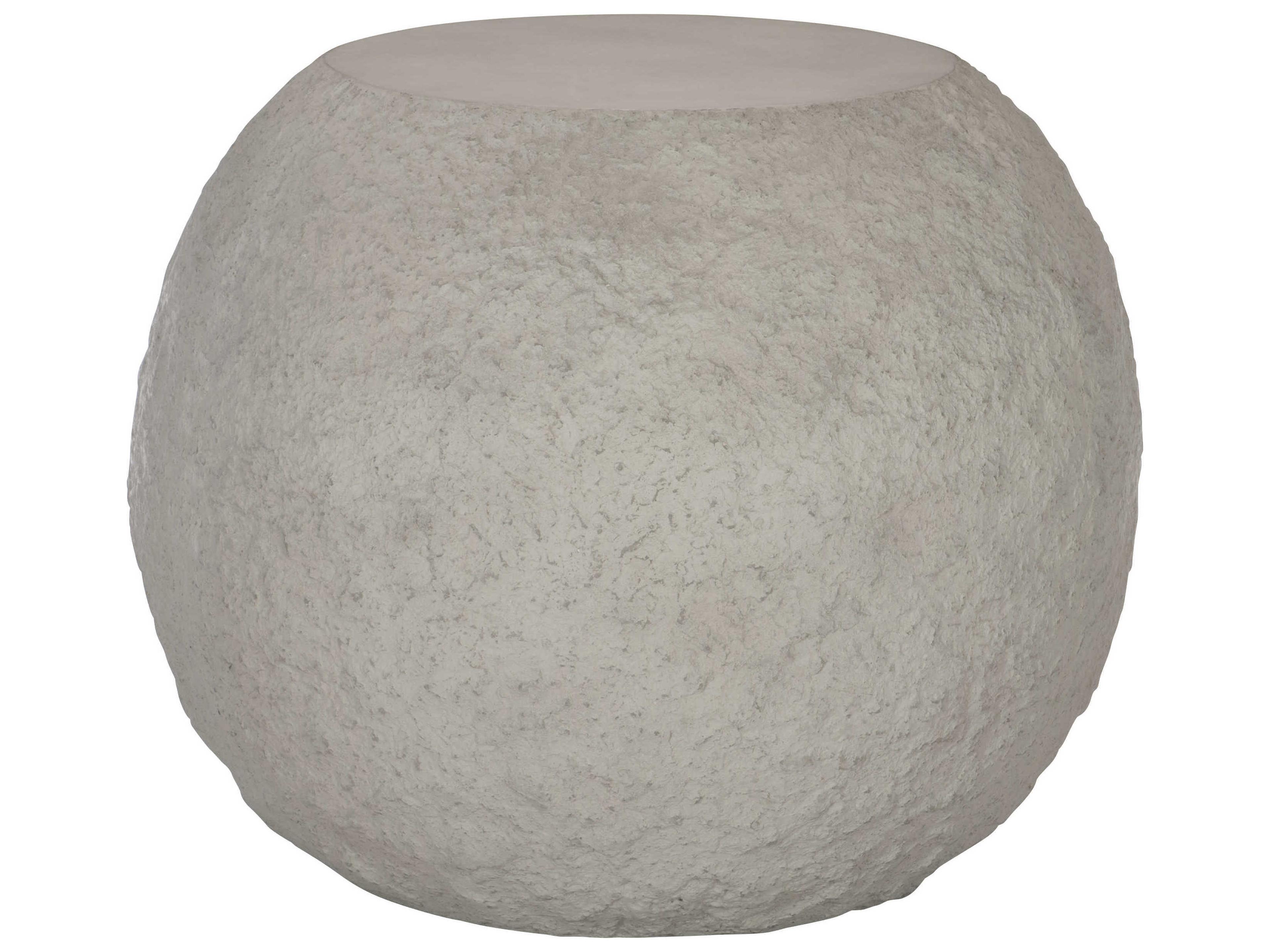 Bernhardt Kaori Round Concrete End Table