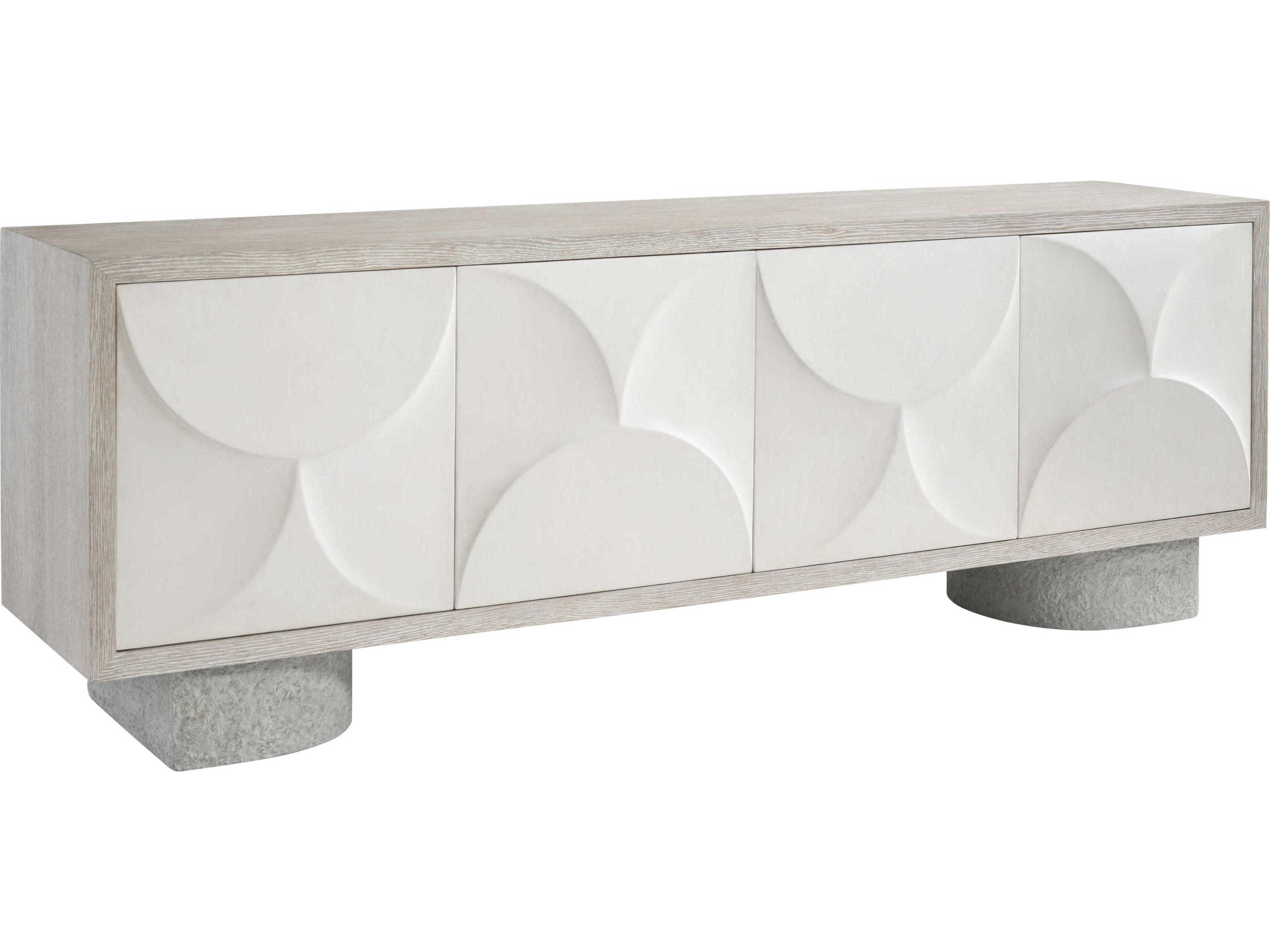 Bernhardt Lunula 86" Oak Wood Entertainment Credenza