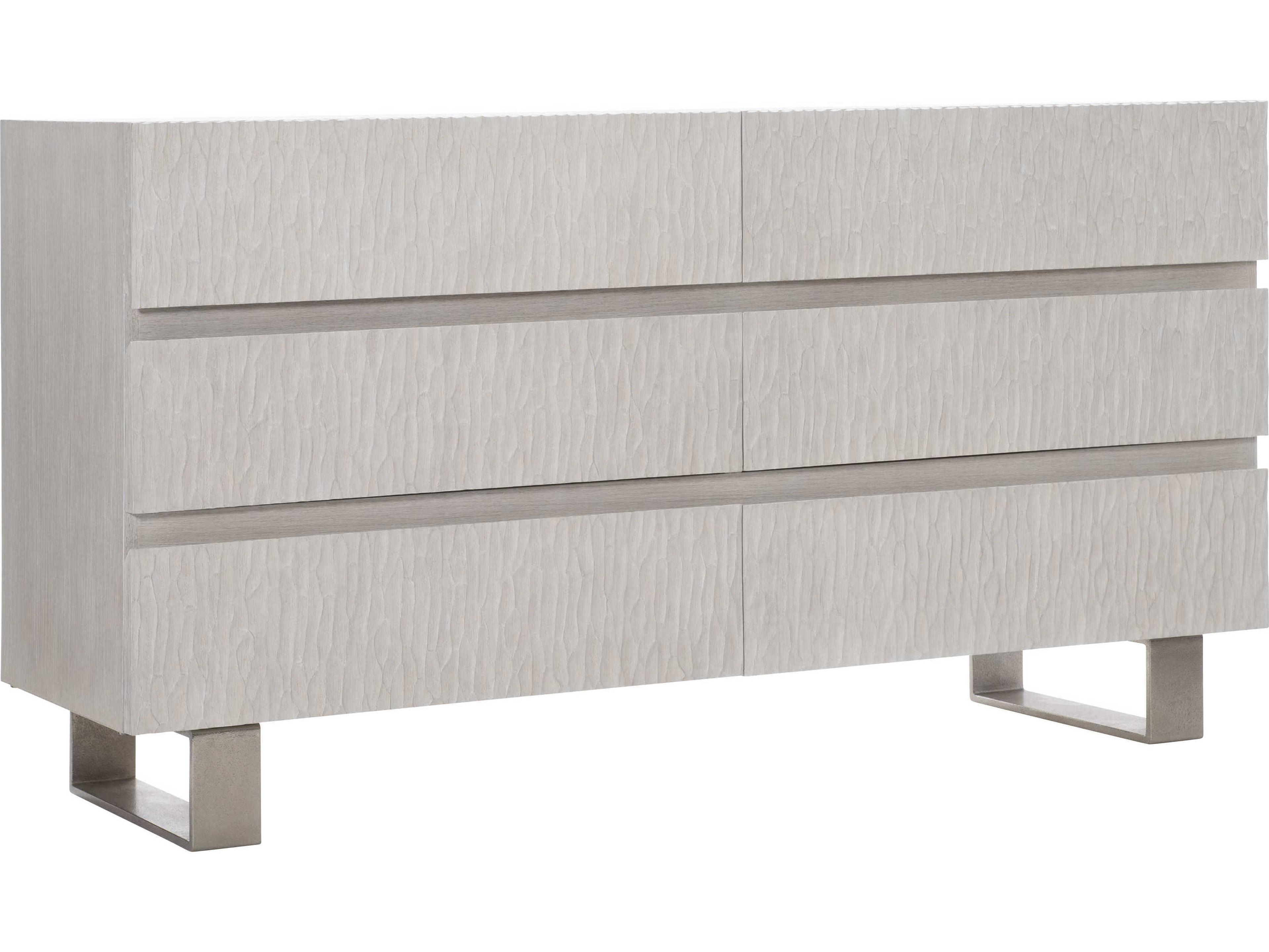 Bernhardt Interiors Solaria 6-Drawers Gray Oak Wood Double Dresser