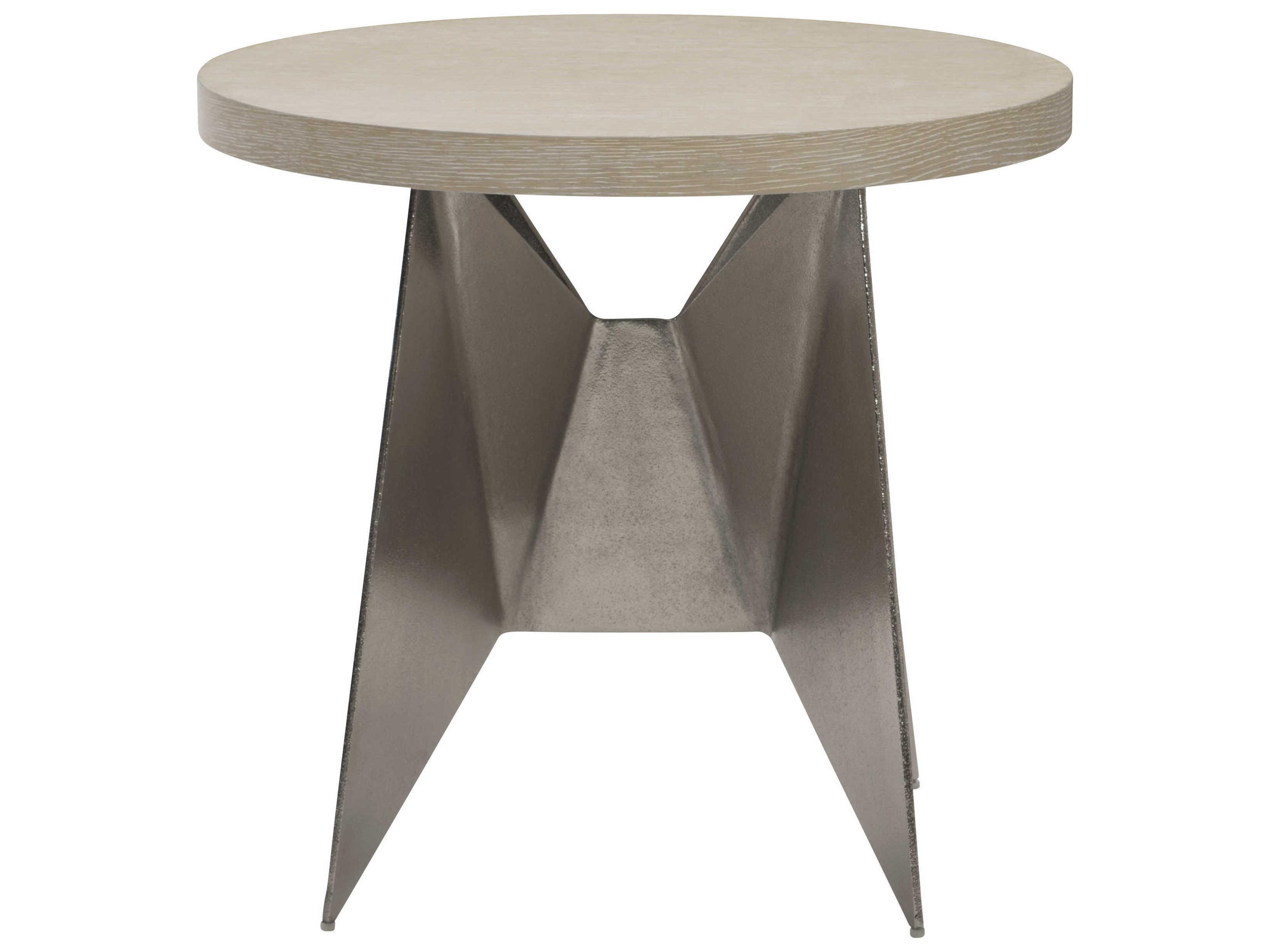 Bernhardt Solaria Round Wood End Table