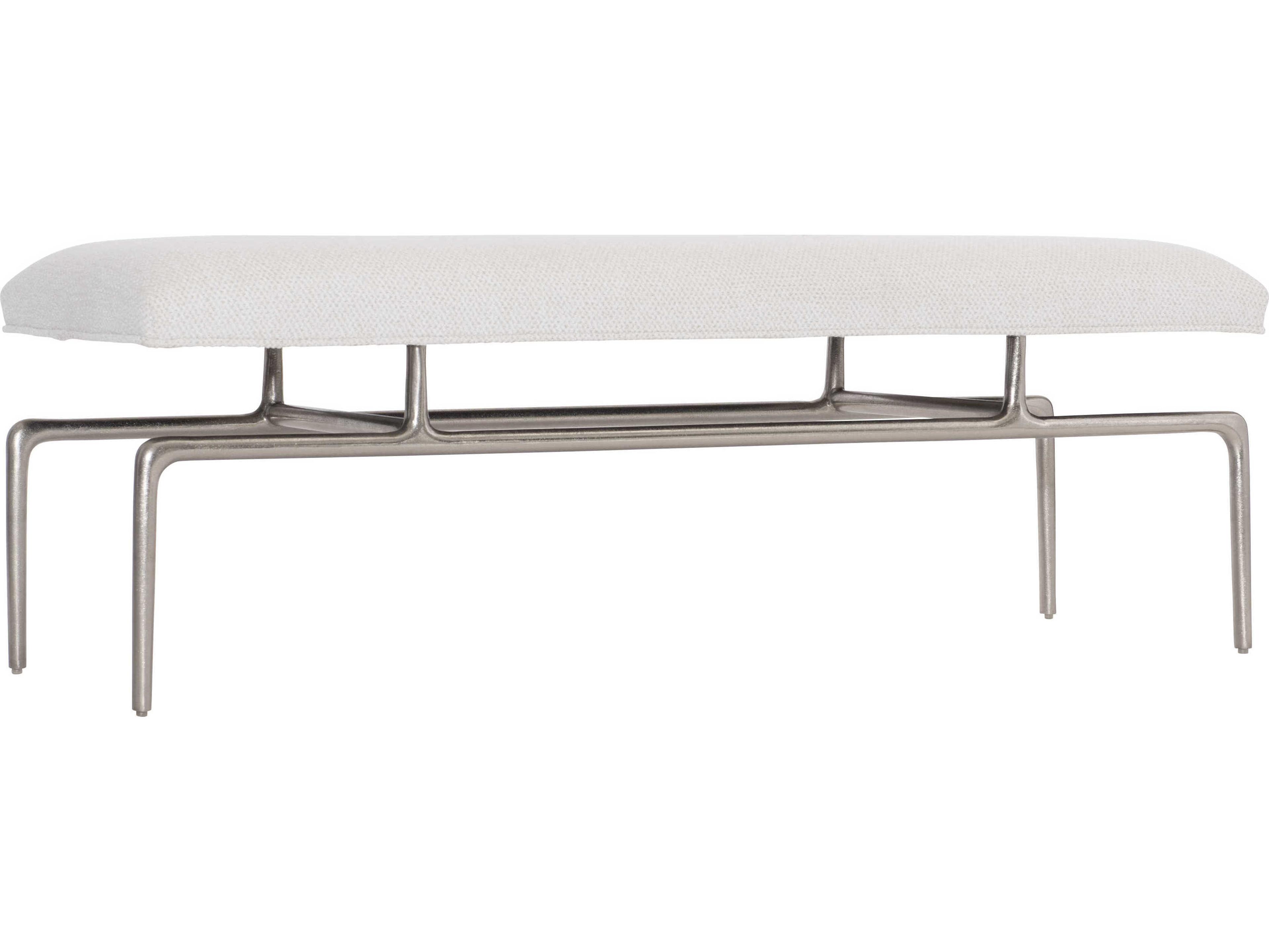 Bernhardt Solaria White Upholstered Accent Bench