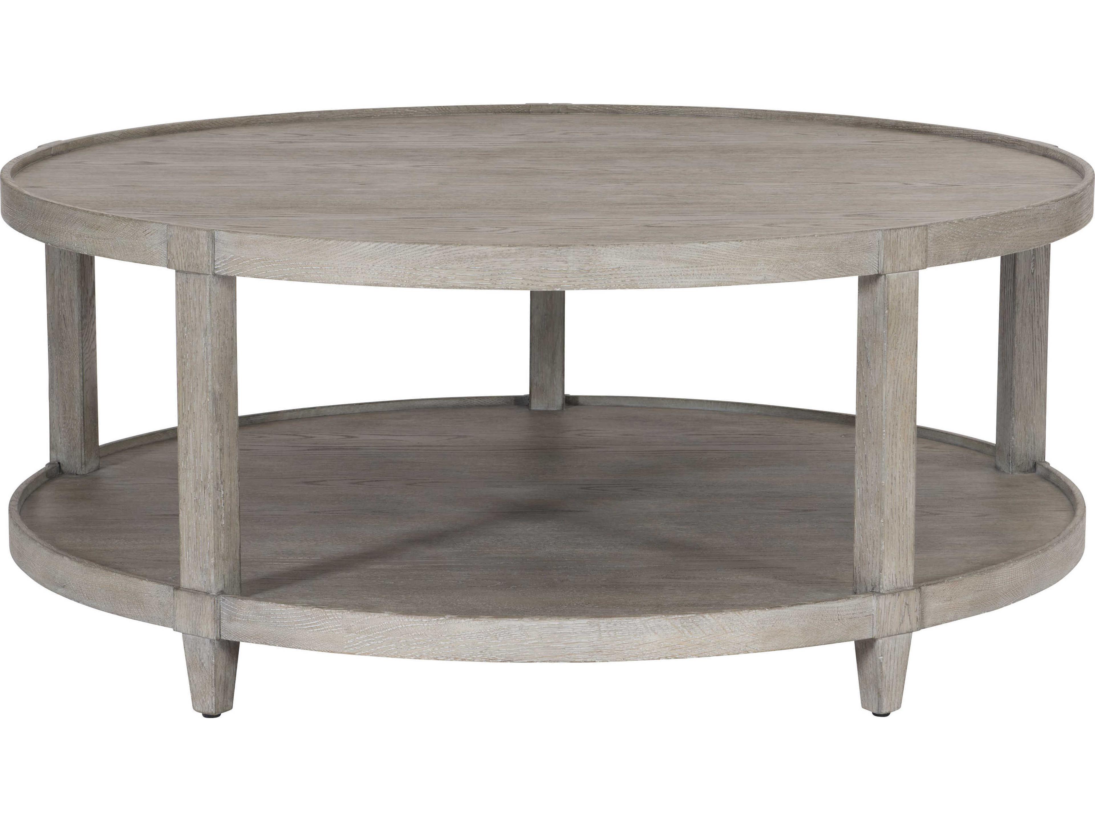 Bernhardt Albion Round Wood Cocktail Table