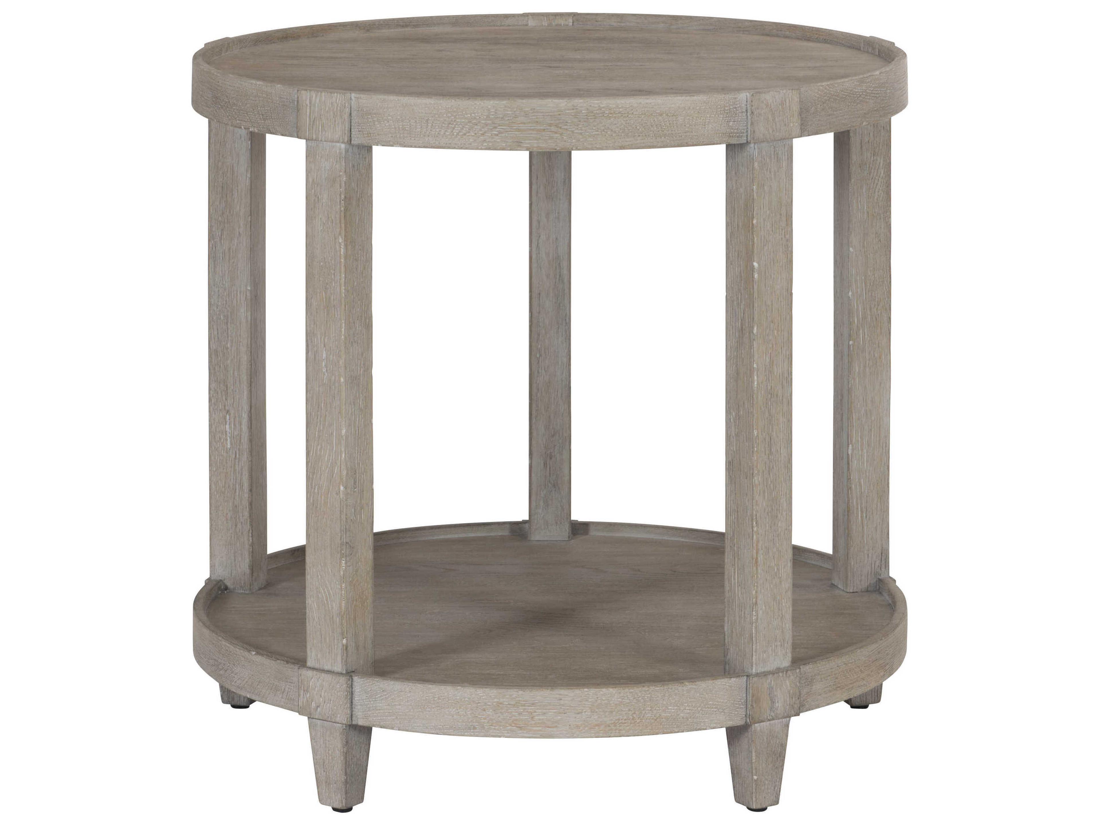 Bernhardt Albion Round Wood End Table