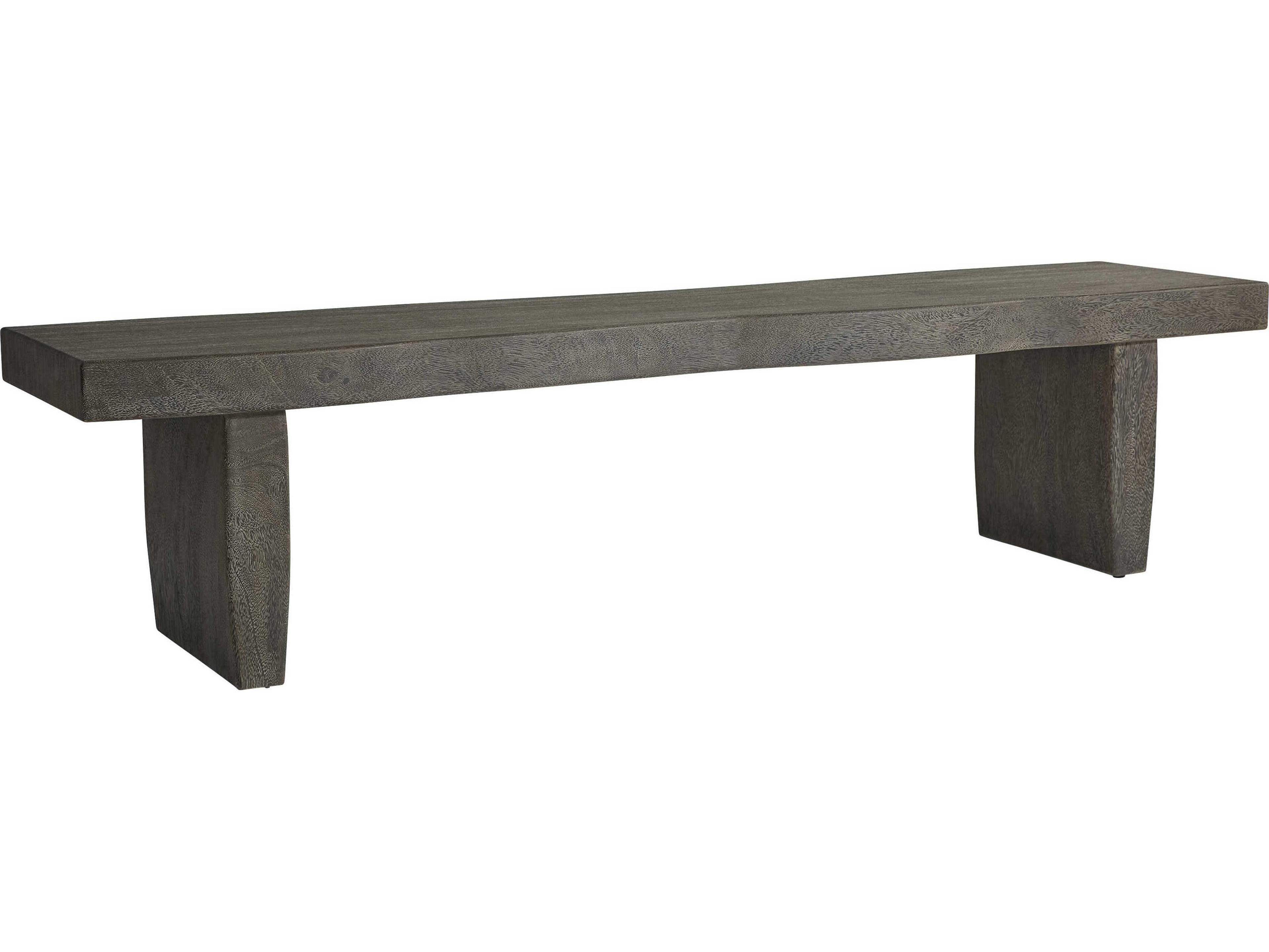 Bernhardt Interiors Smoked Truffle Gray Accent Bench
