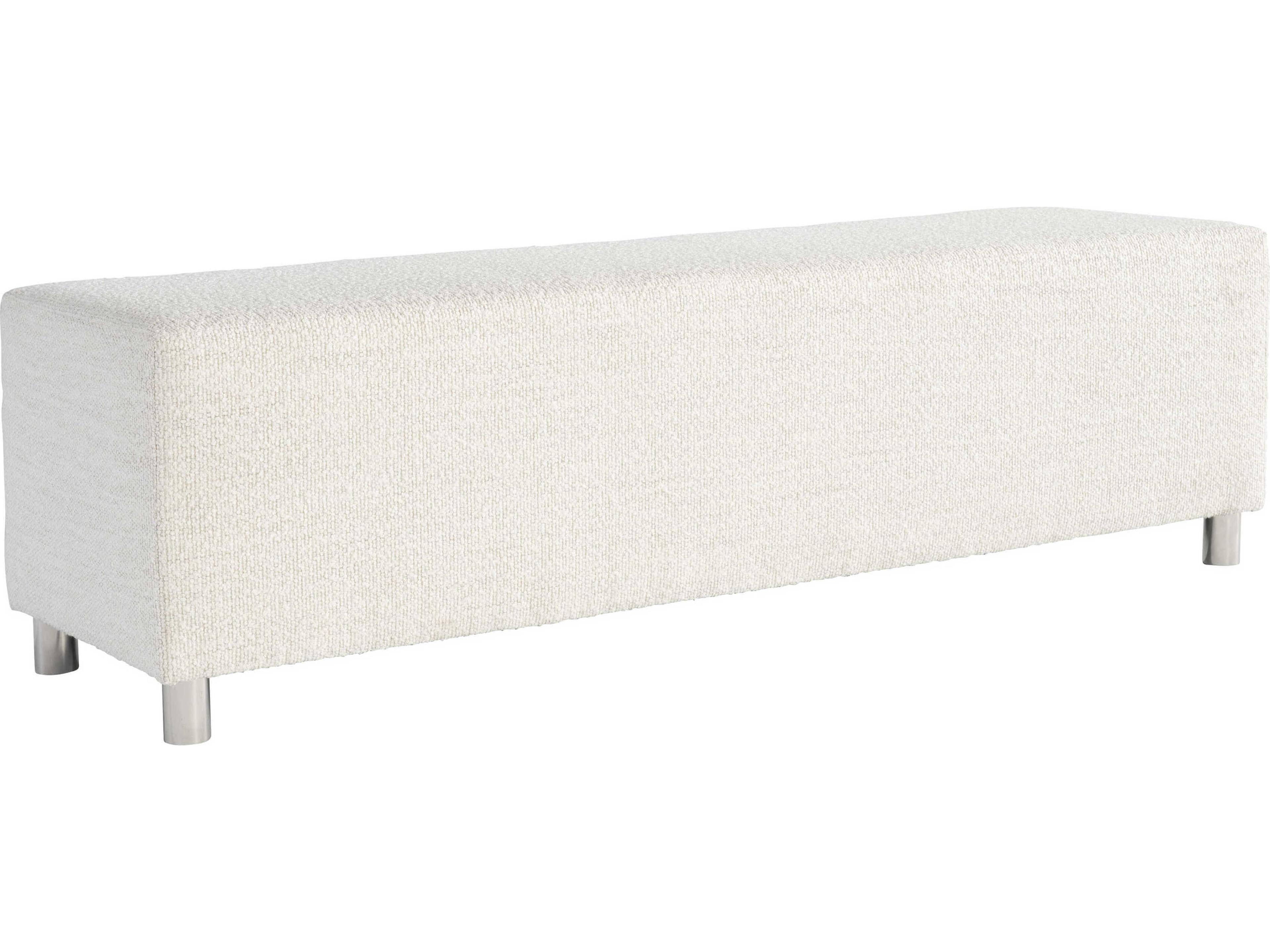 Bernhardt Modulum Sahara White Upholstered Accent Bench