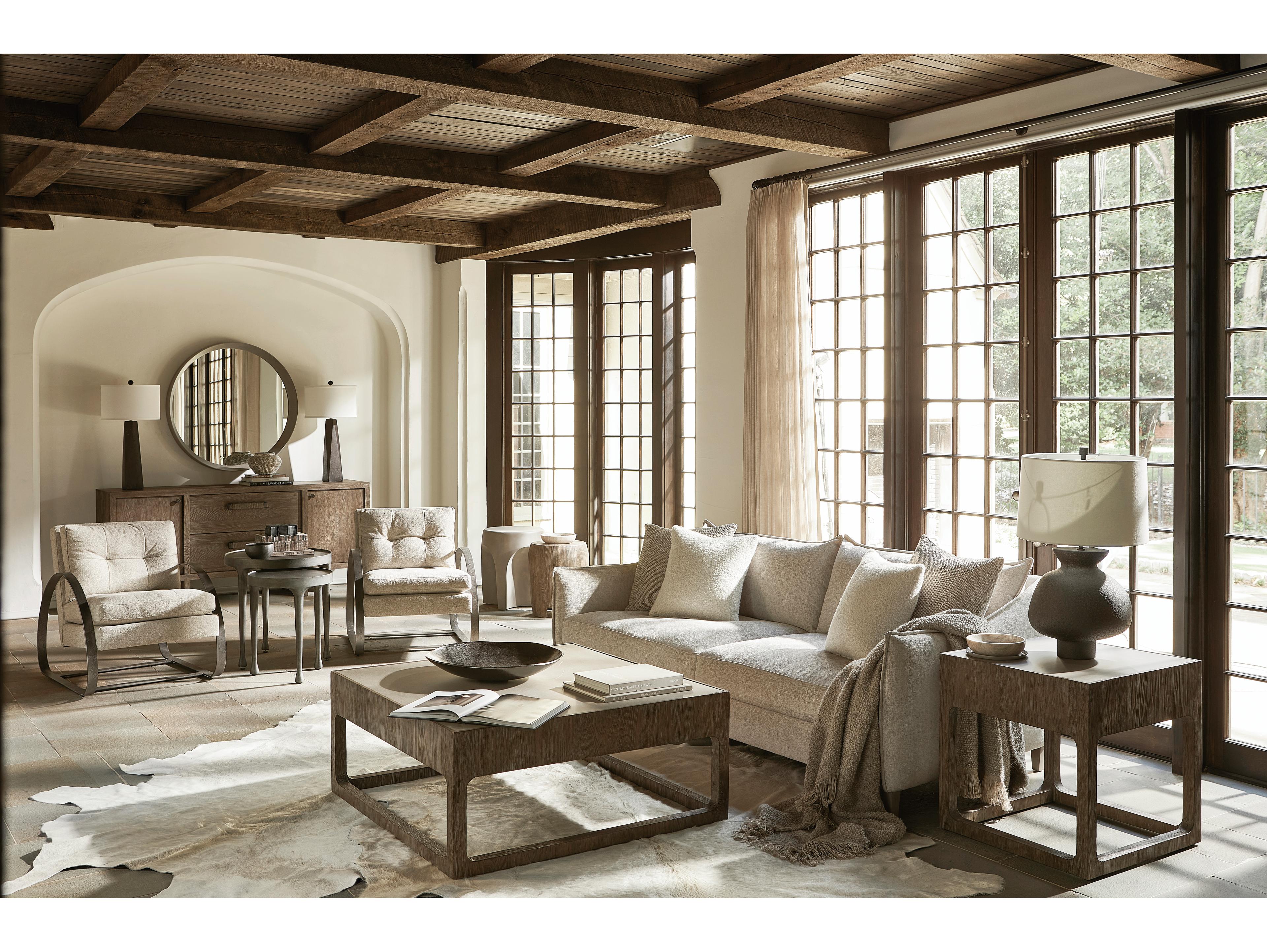 Bernhardt Casa Paros Square Concrete Top Playa End Table