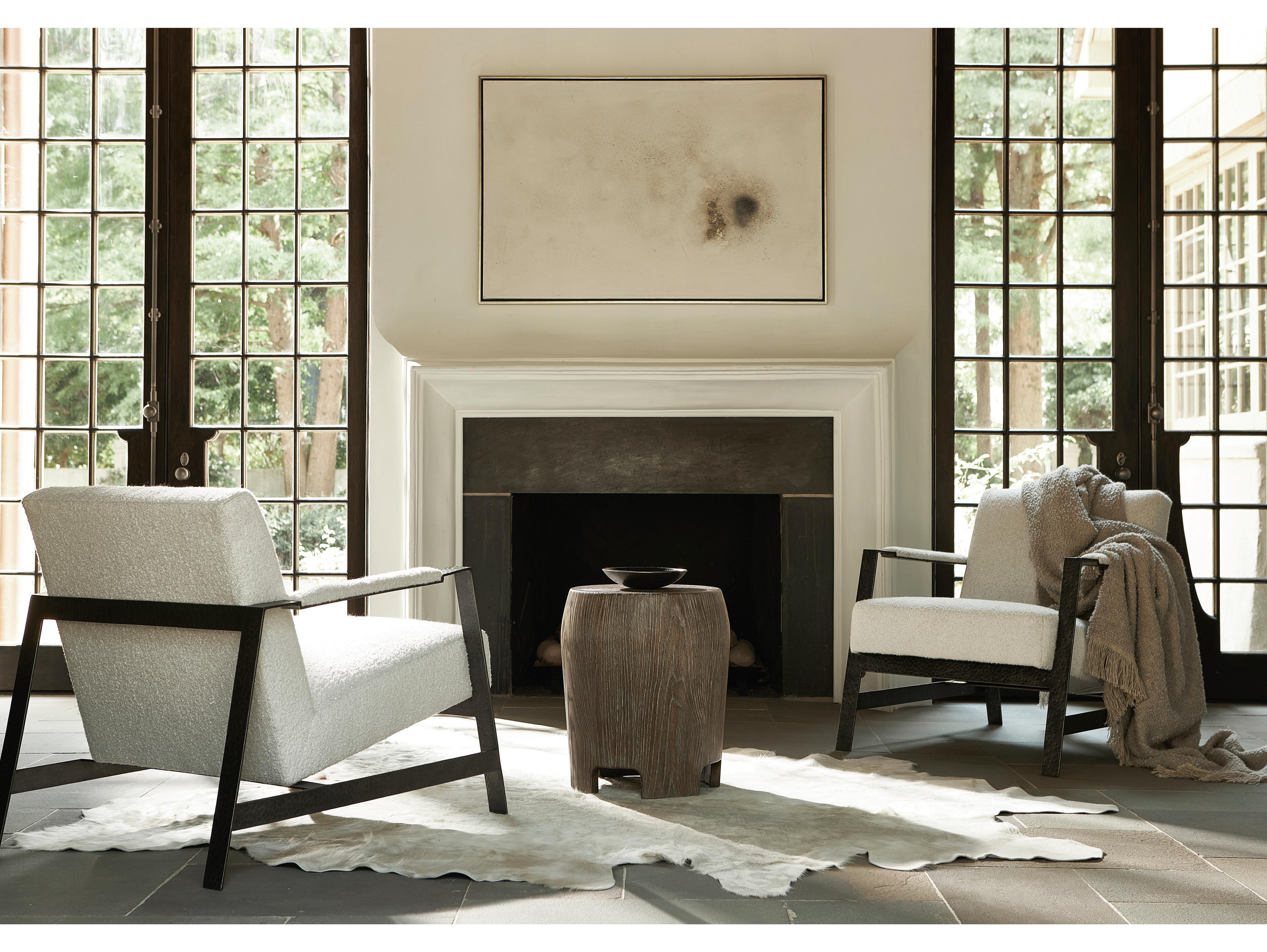 Bernhardt Casa Paros Round Wood Playa Accent Table