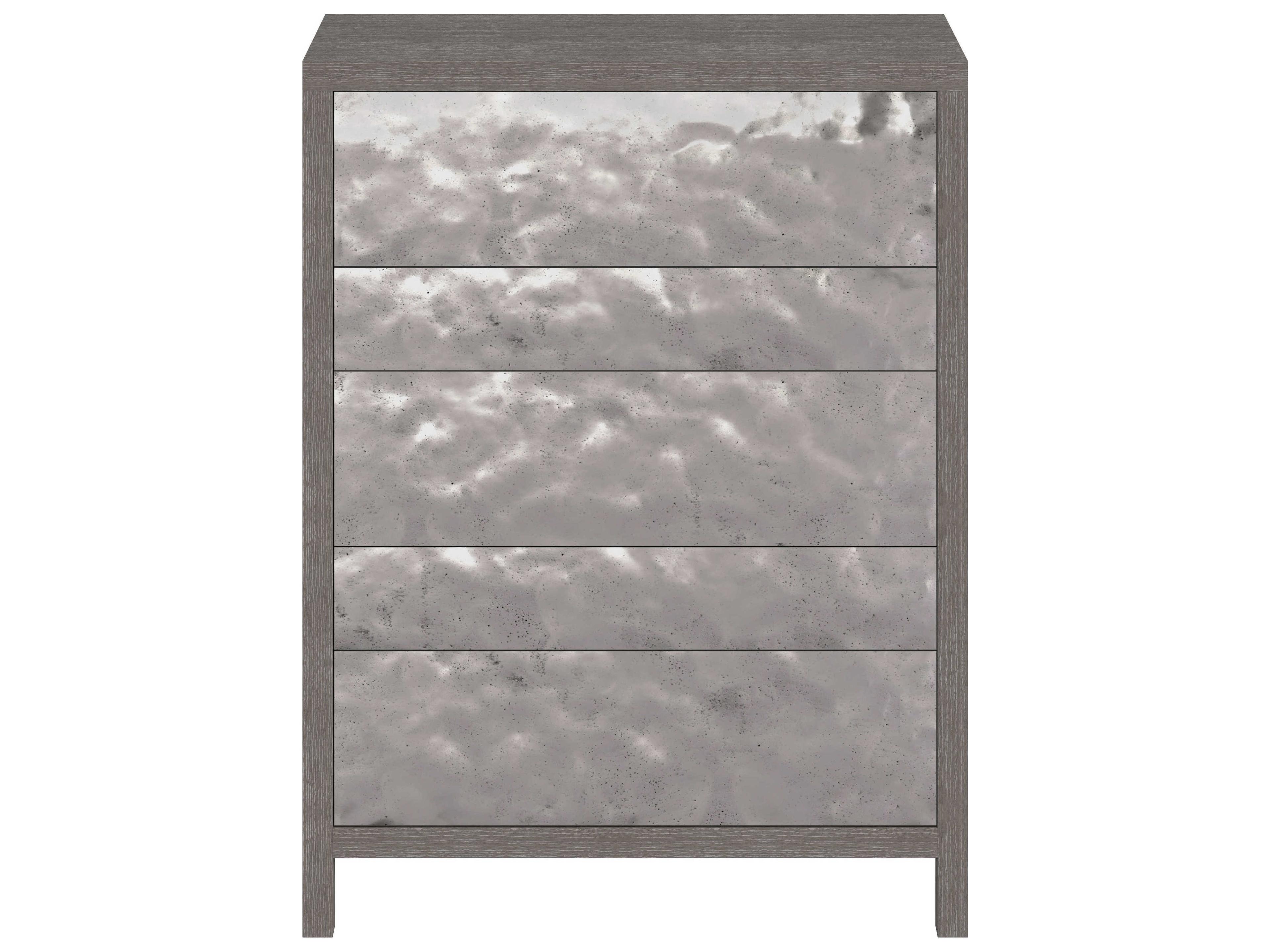 Bernhardt Prado 5-Drawers Porcini Bright Graphite Gray Accent Chest