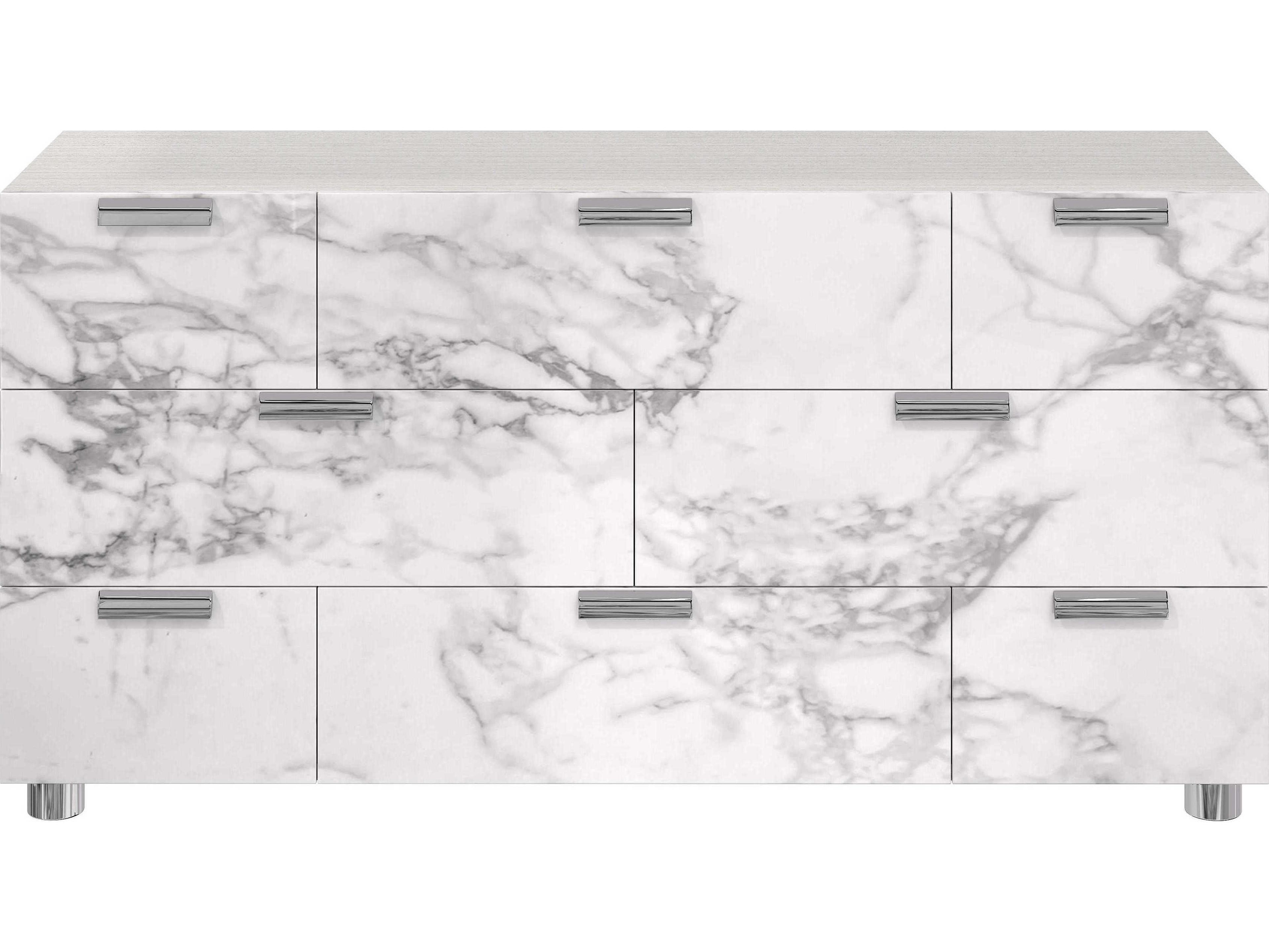 Bernhardt Stratum 8-Drawers White Dresser