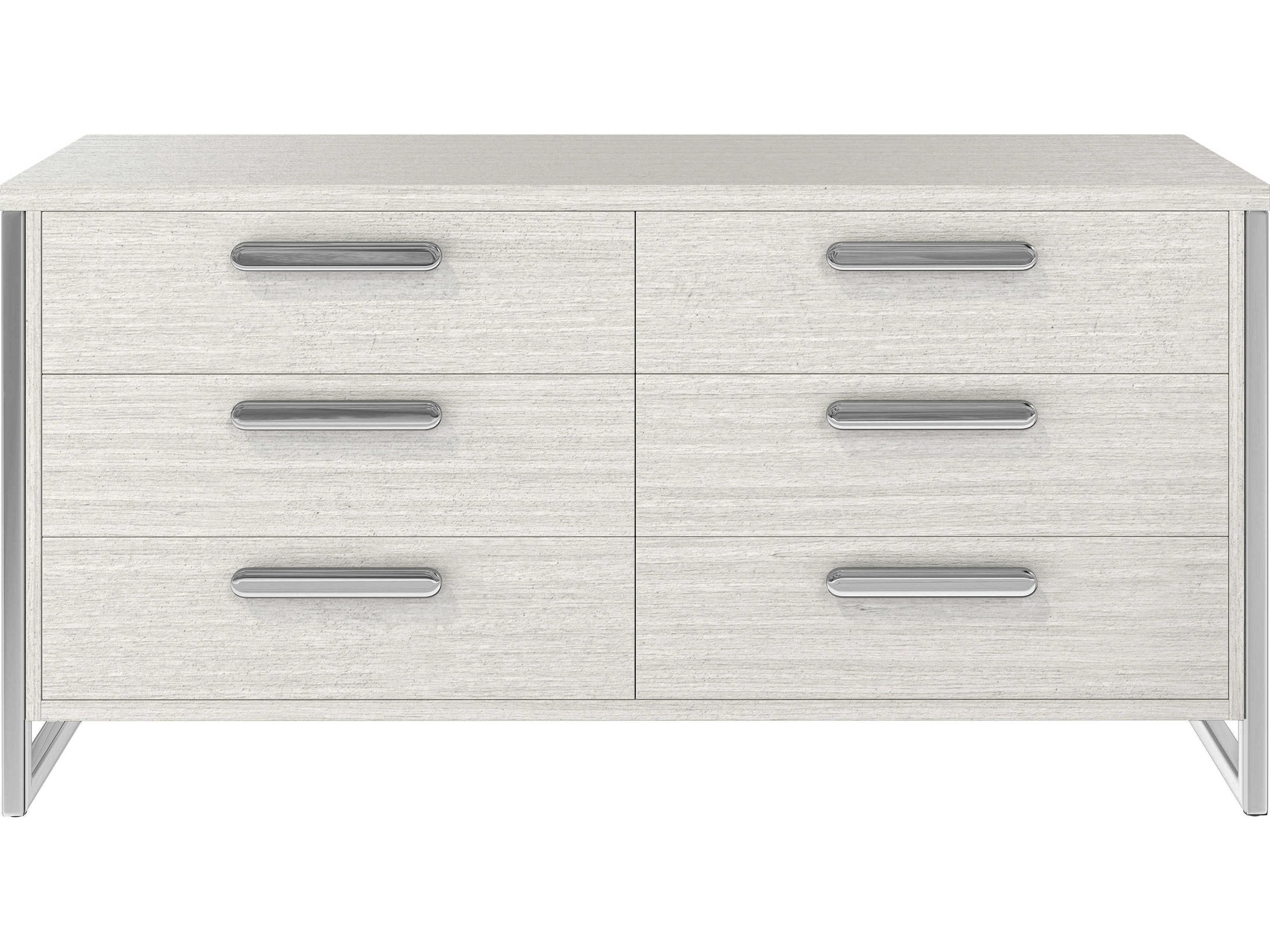 Bernhardt Stratum 6-Drawers White Double Dresser