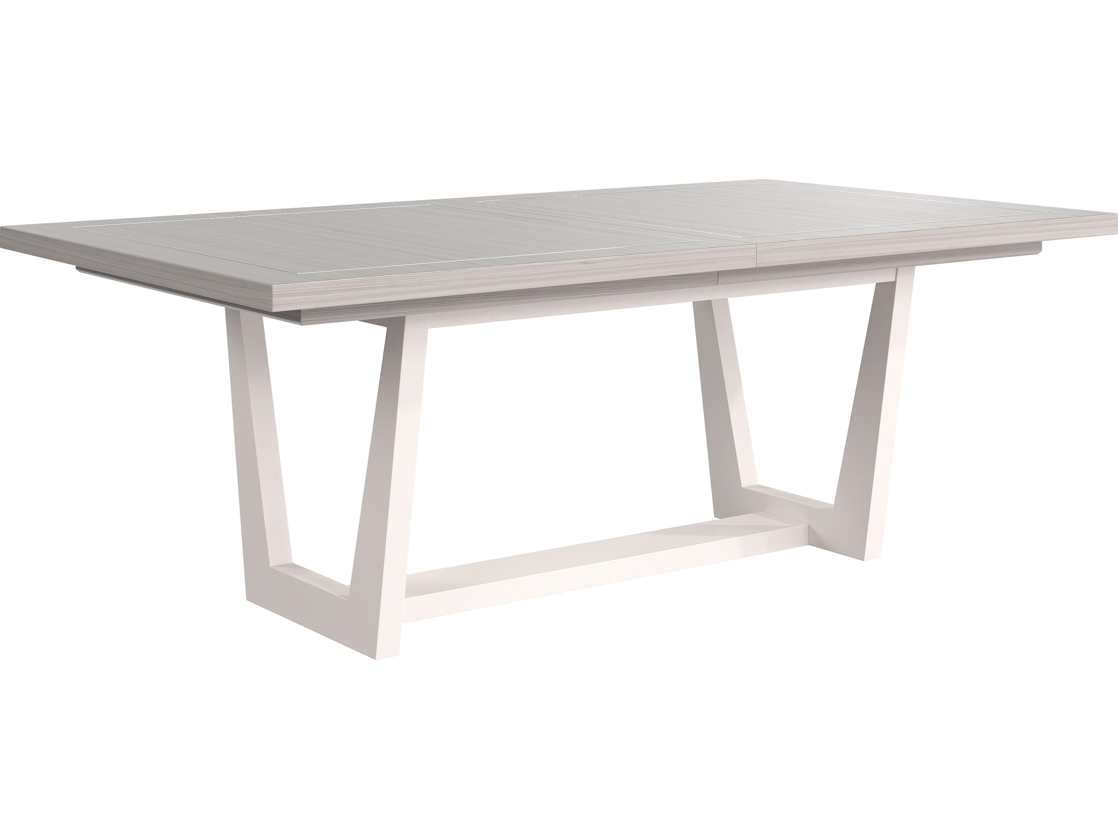 Bernhardt Stratum Rectangular Wood Mist Dining Table