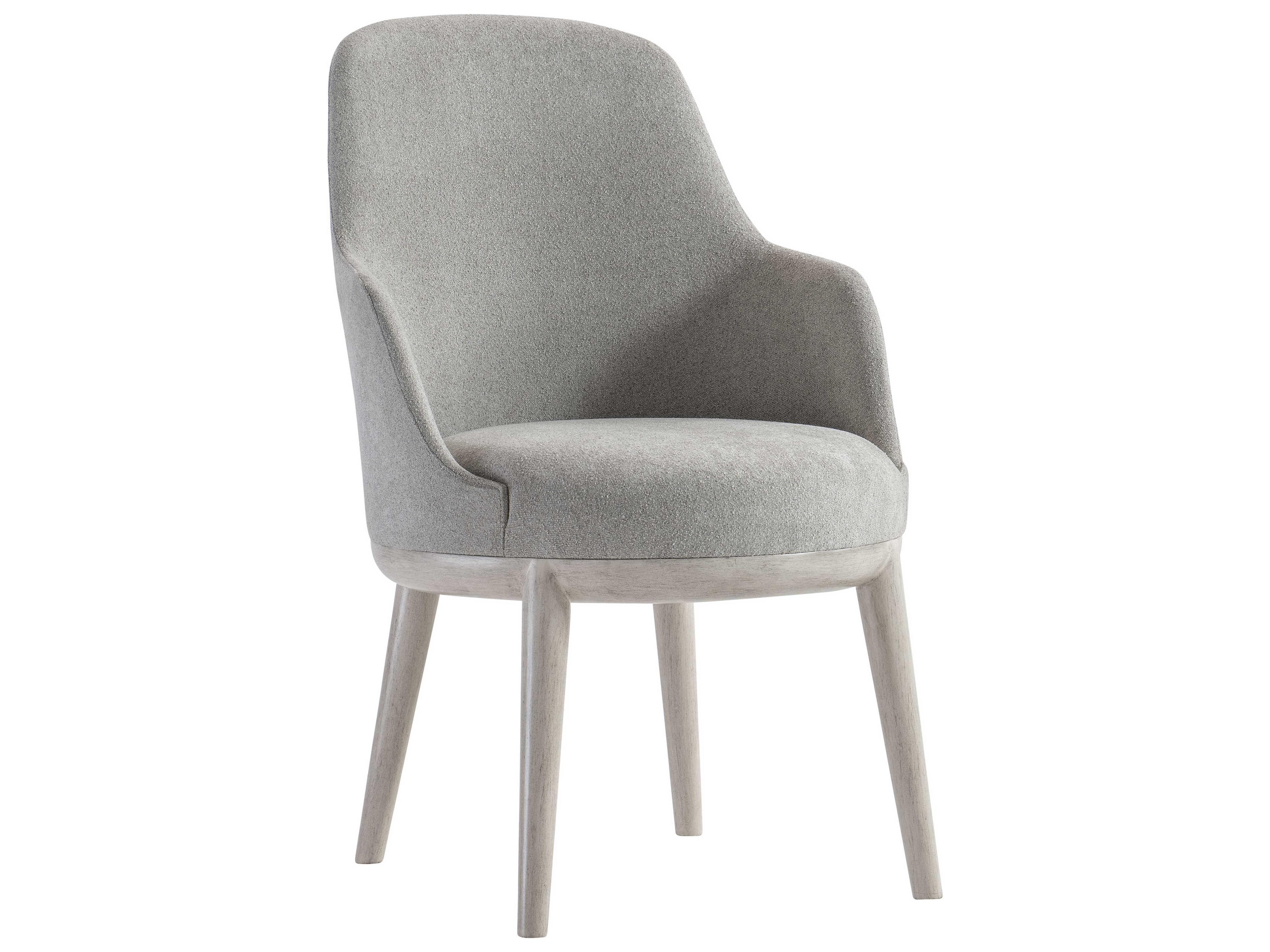Bernhardt Sereno Gray Upholstered Arm Dining Chair