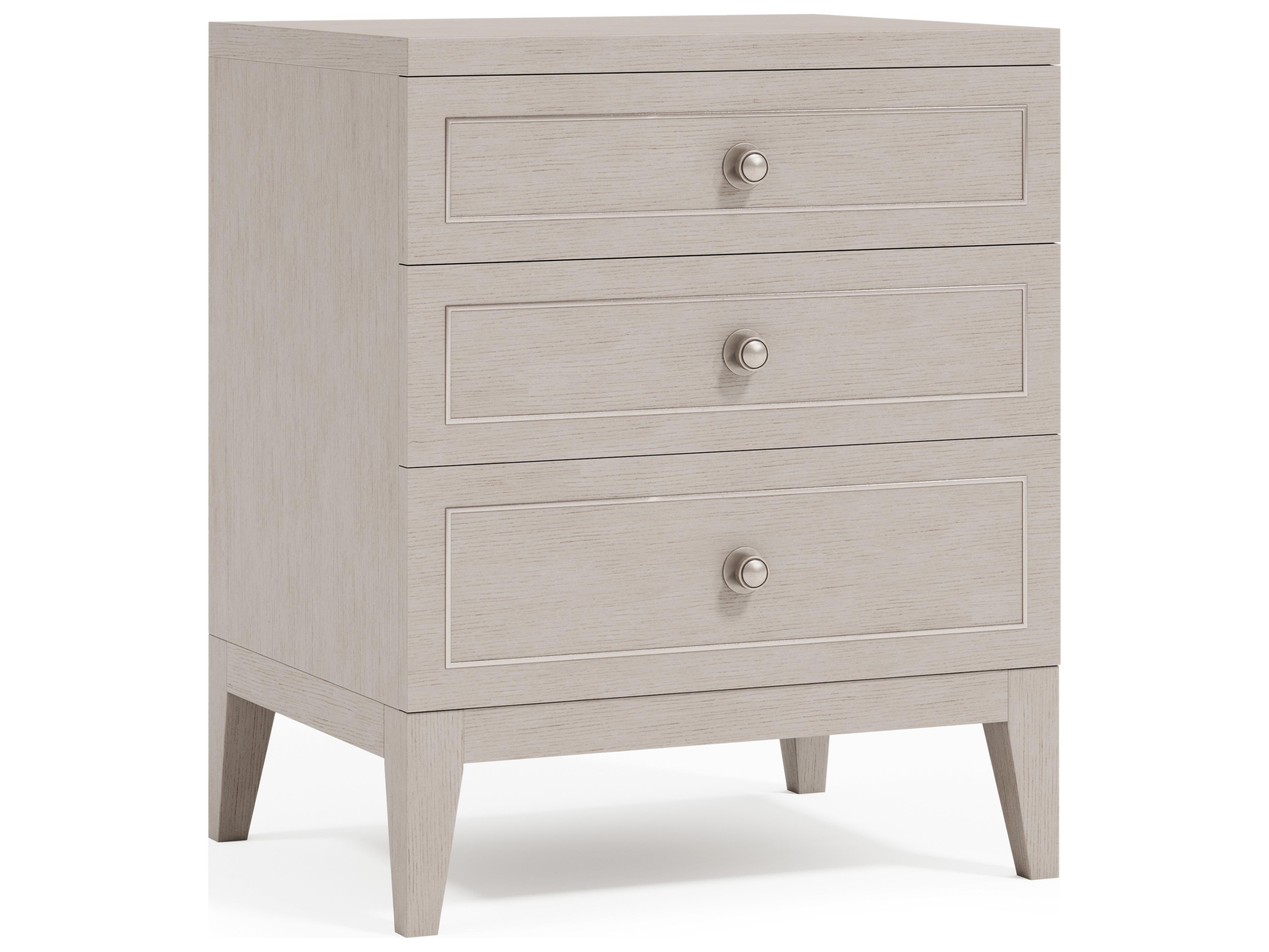 Bernhardt Cornelia 3-Drawers Natural Ash Wood Nightstand