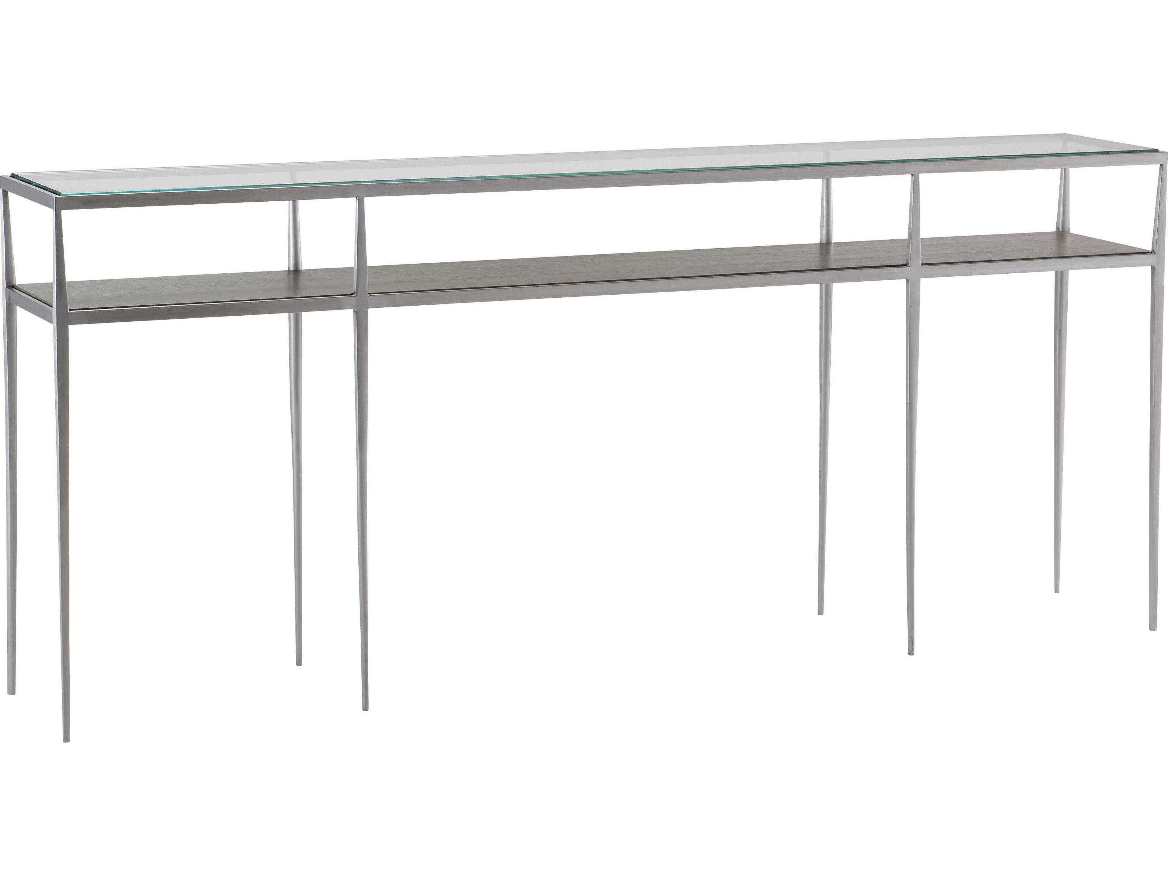 Bernhardt Cornelia Rectangular Glass Nebbia Console Table
