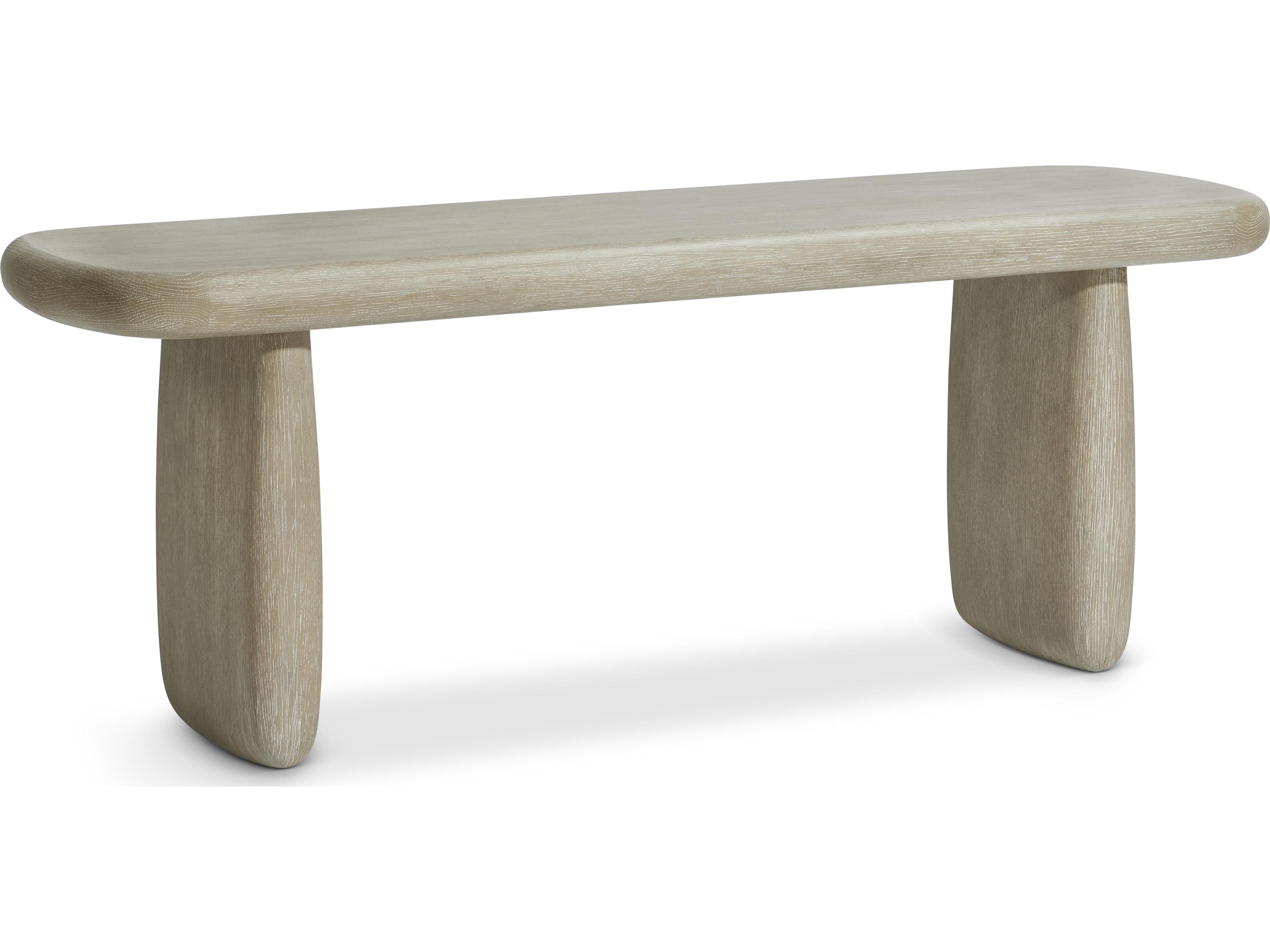 Bernhardt Arcadia Clay Gray Accent Bench
