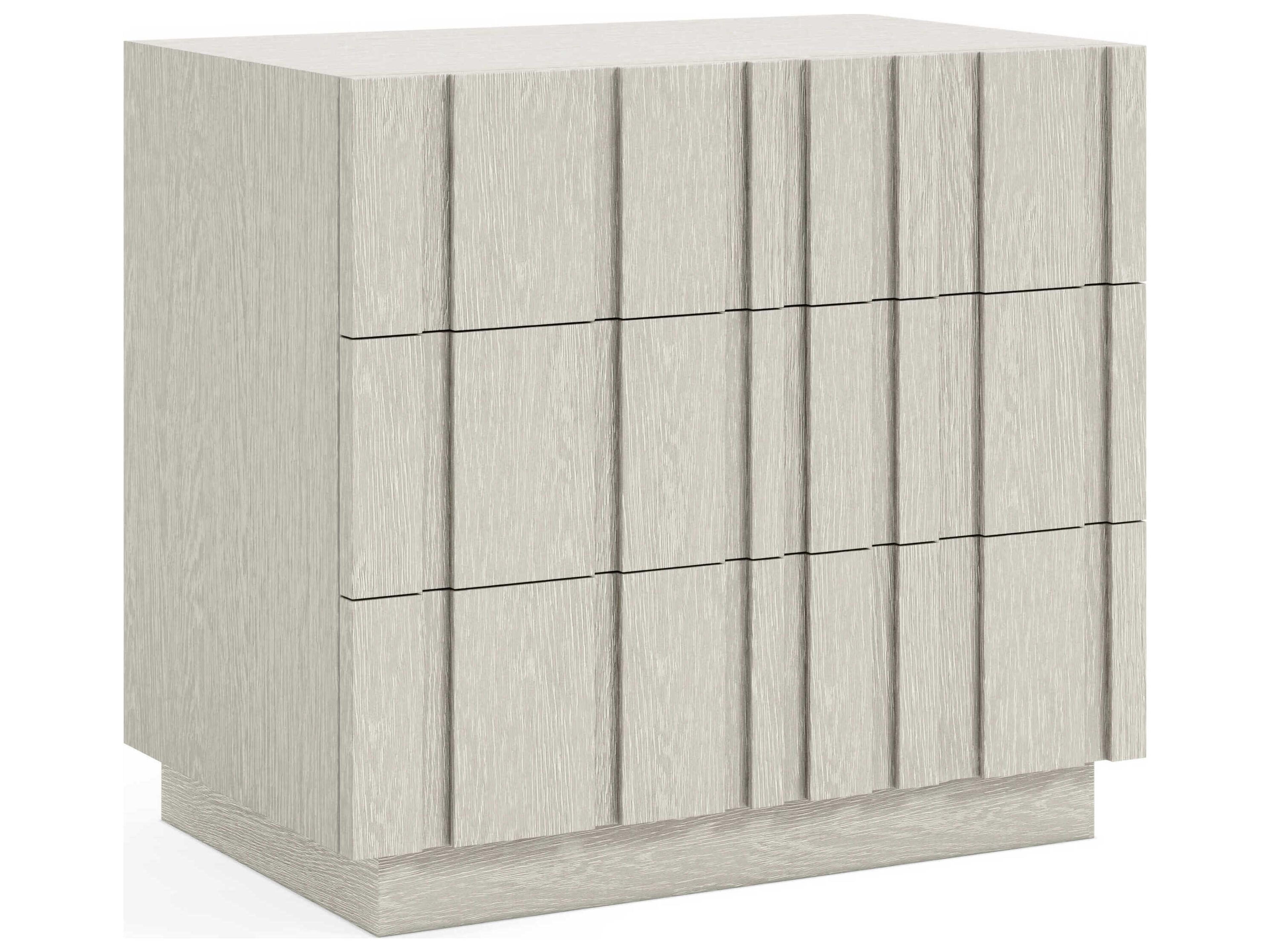 Bernhardt Tempo 3-Drawers Oak Wood Nightstand