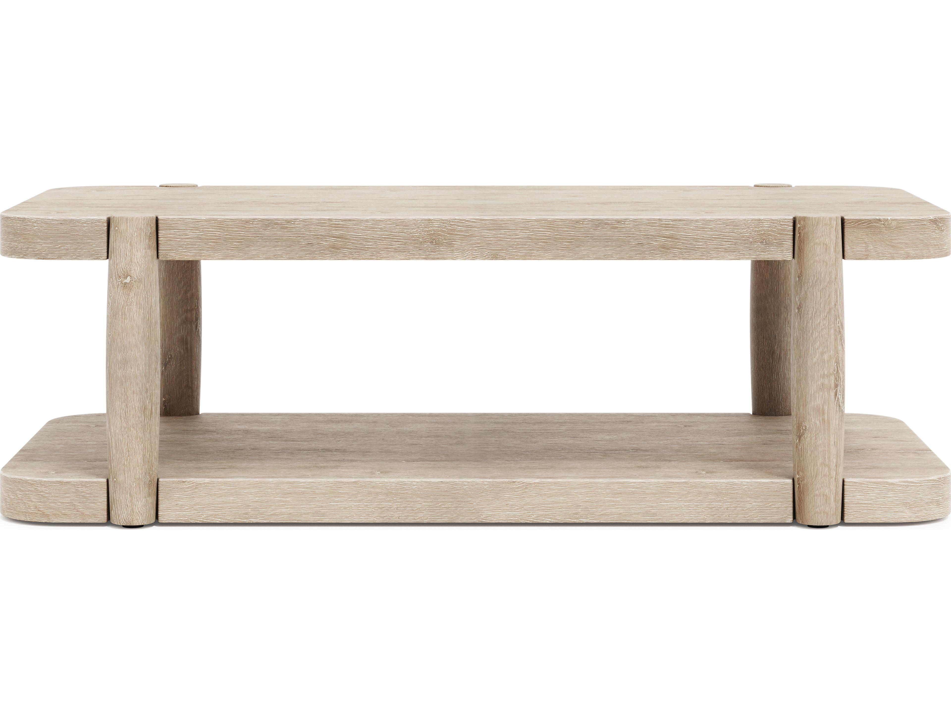 Bernhardt Antibes Rustic Oak Cocktail Table