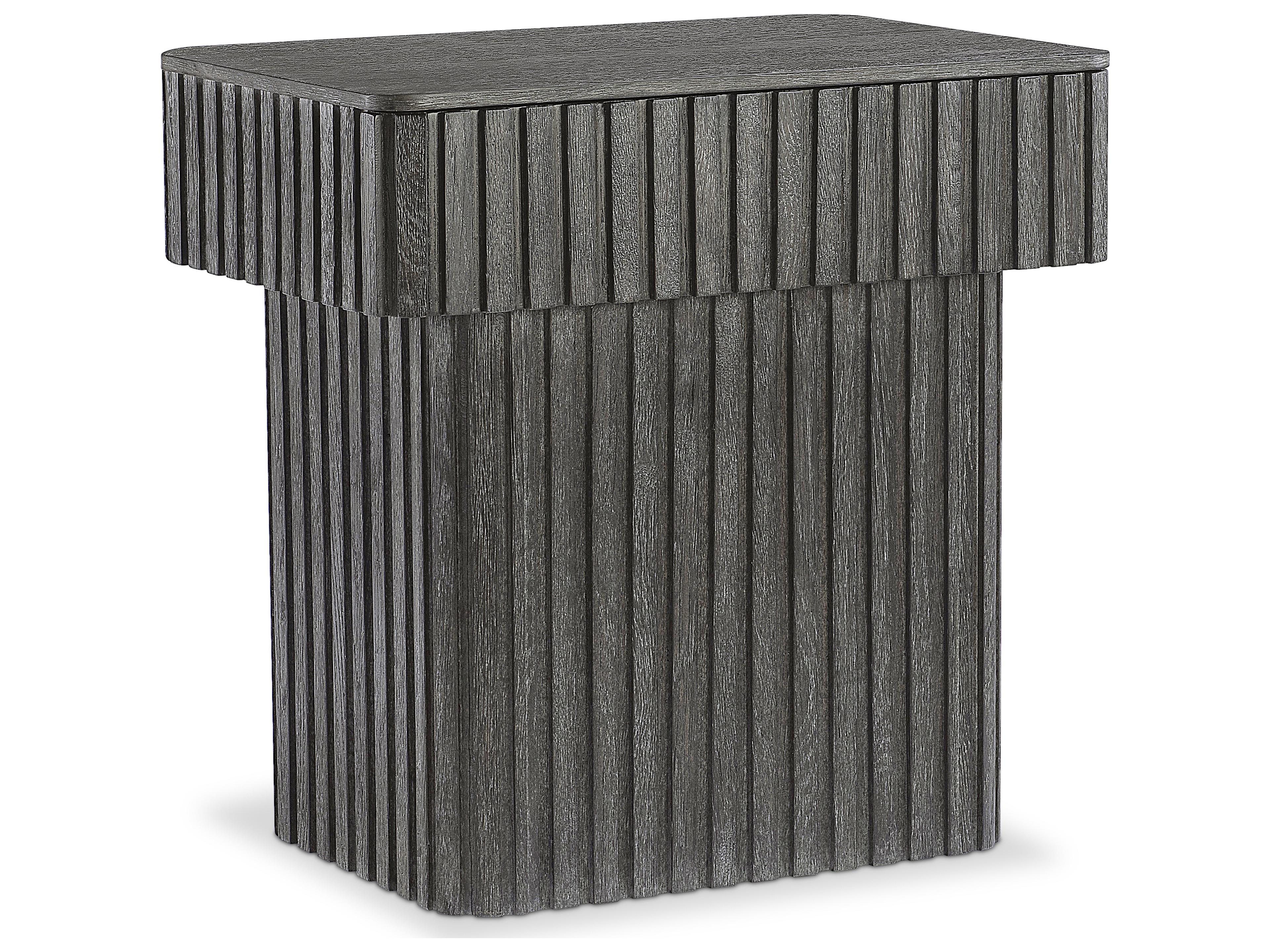 Bernhardt Menton 1-Drawer Gray Oak Wood Nightstand