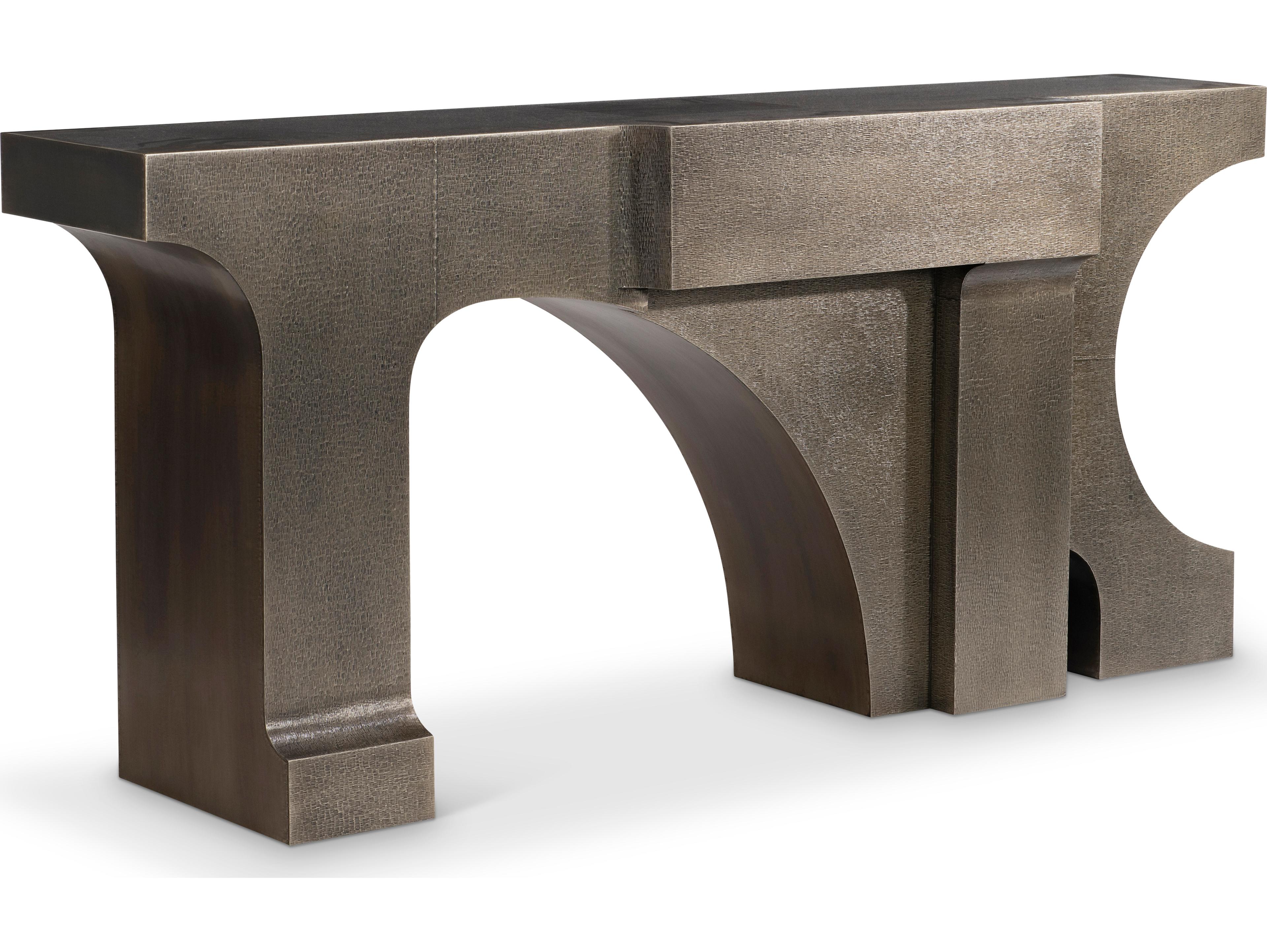 Bernhardt Argos Rectangular Metal Console Table