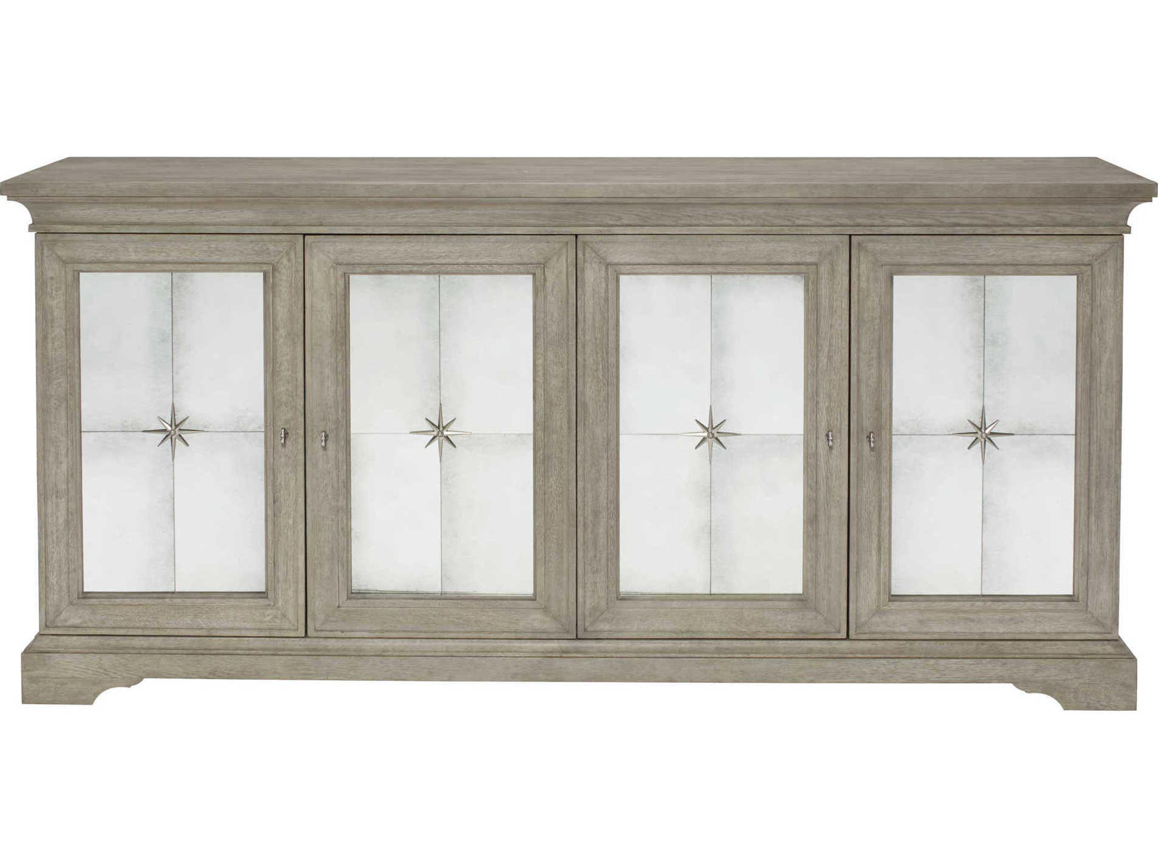 Bernhardt Marquesa 78" Oak Wood Gray Cashmere Buffet