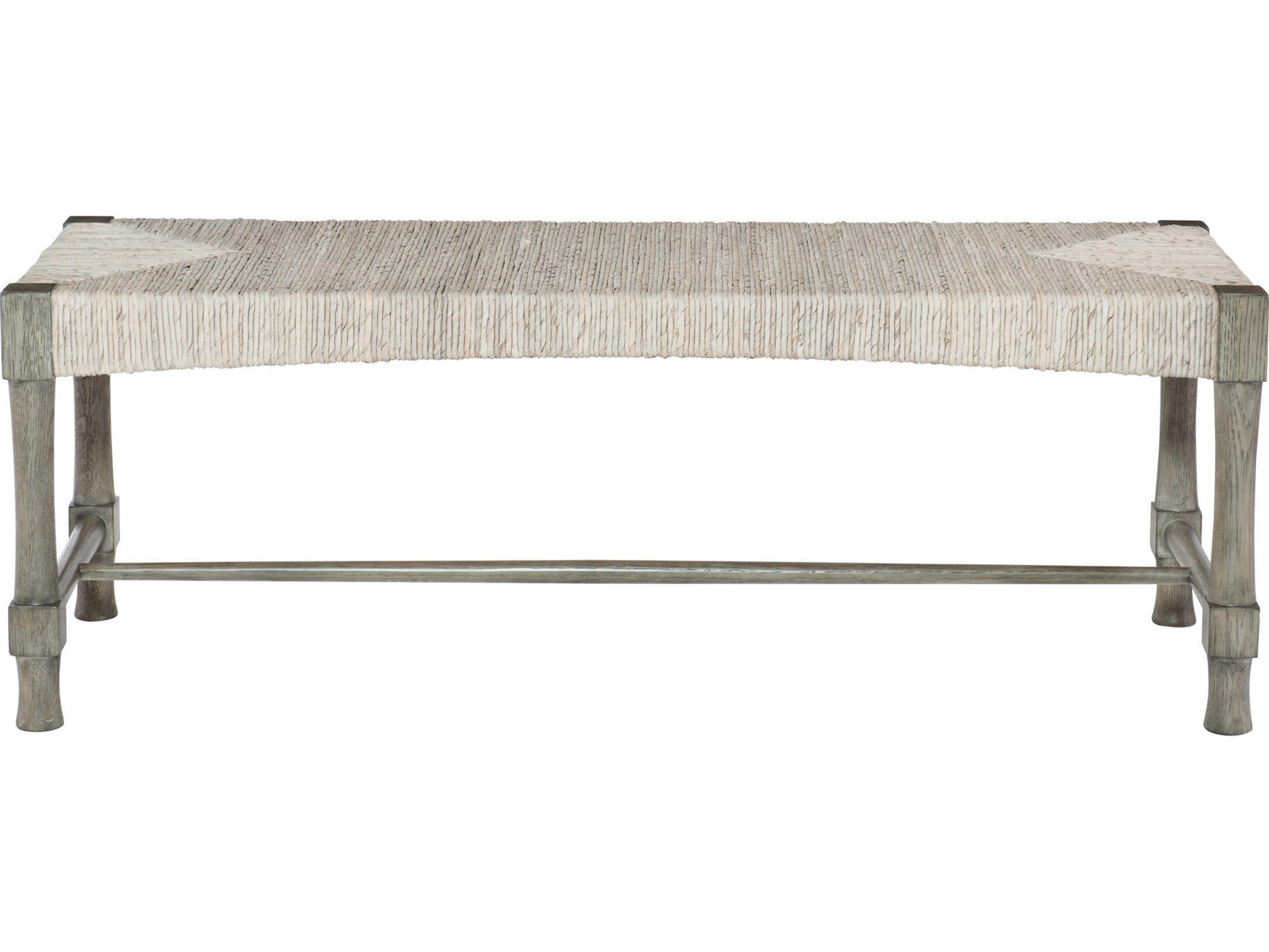 Bernhardt Interiors Casegoods Rustic Gray Light Wash Accent Bench