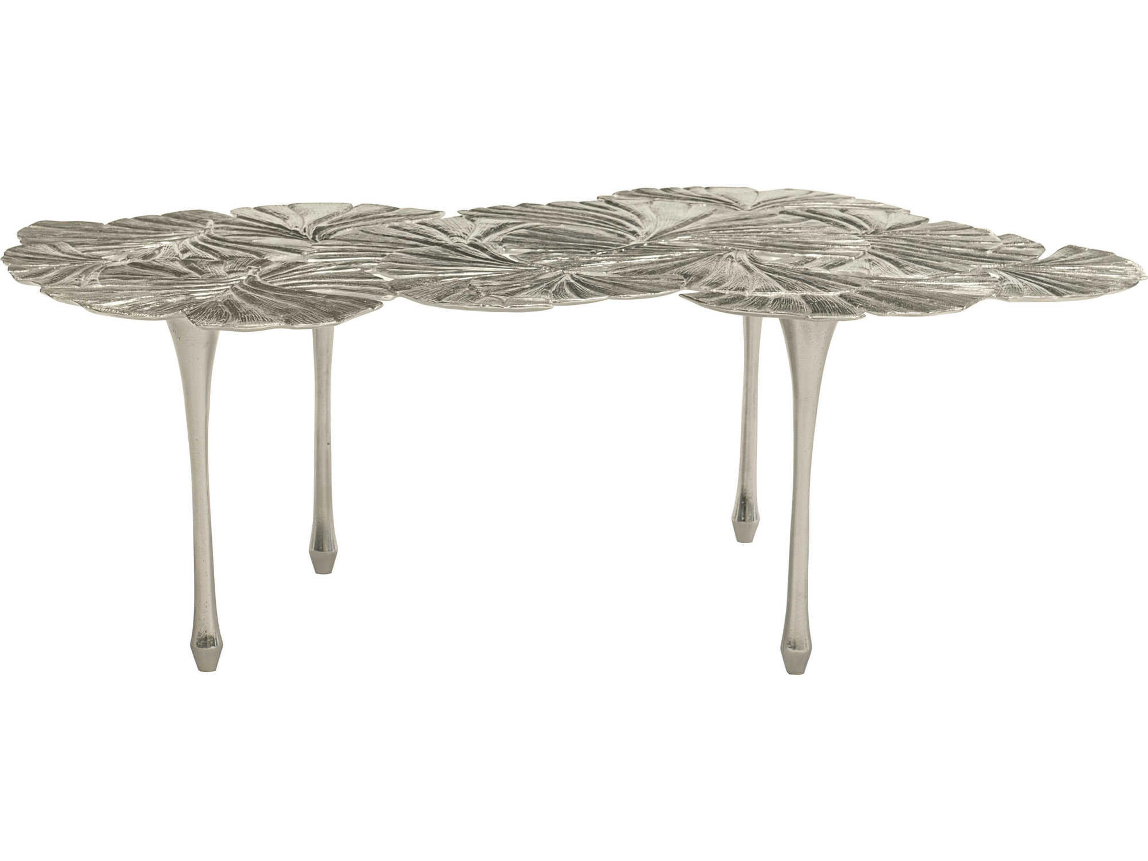 Bernhardt Interiors Annabella Metal Satin Nickel Cocktail Table