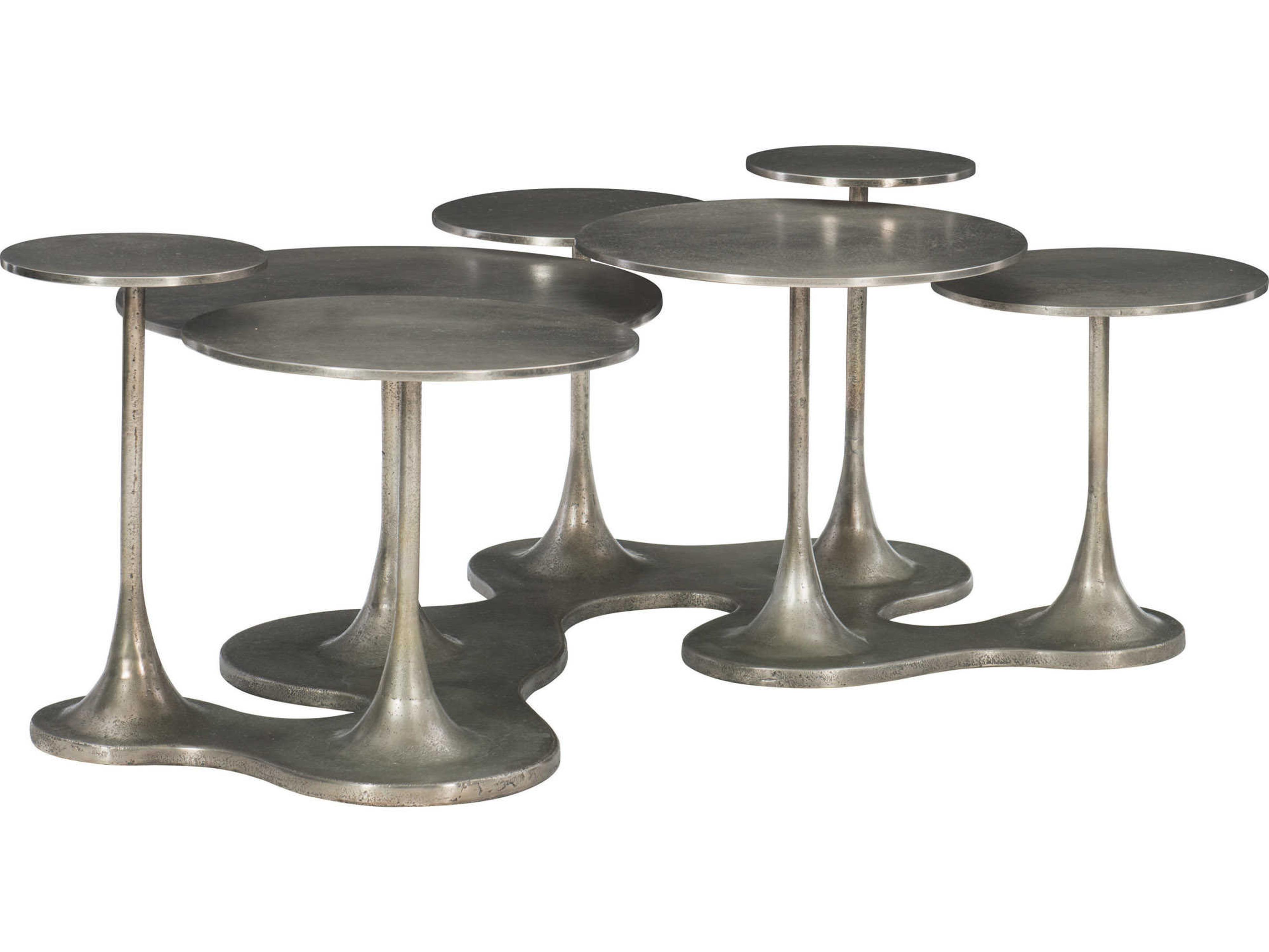 Bernhardt Interiors Circlet Metal Graphite Cocktail Table