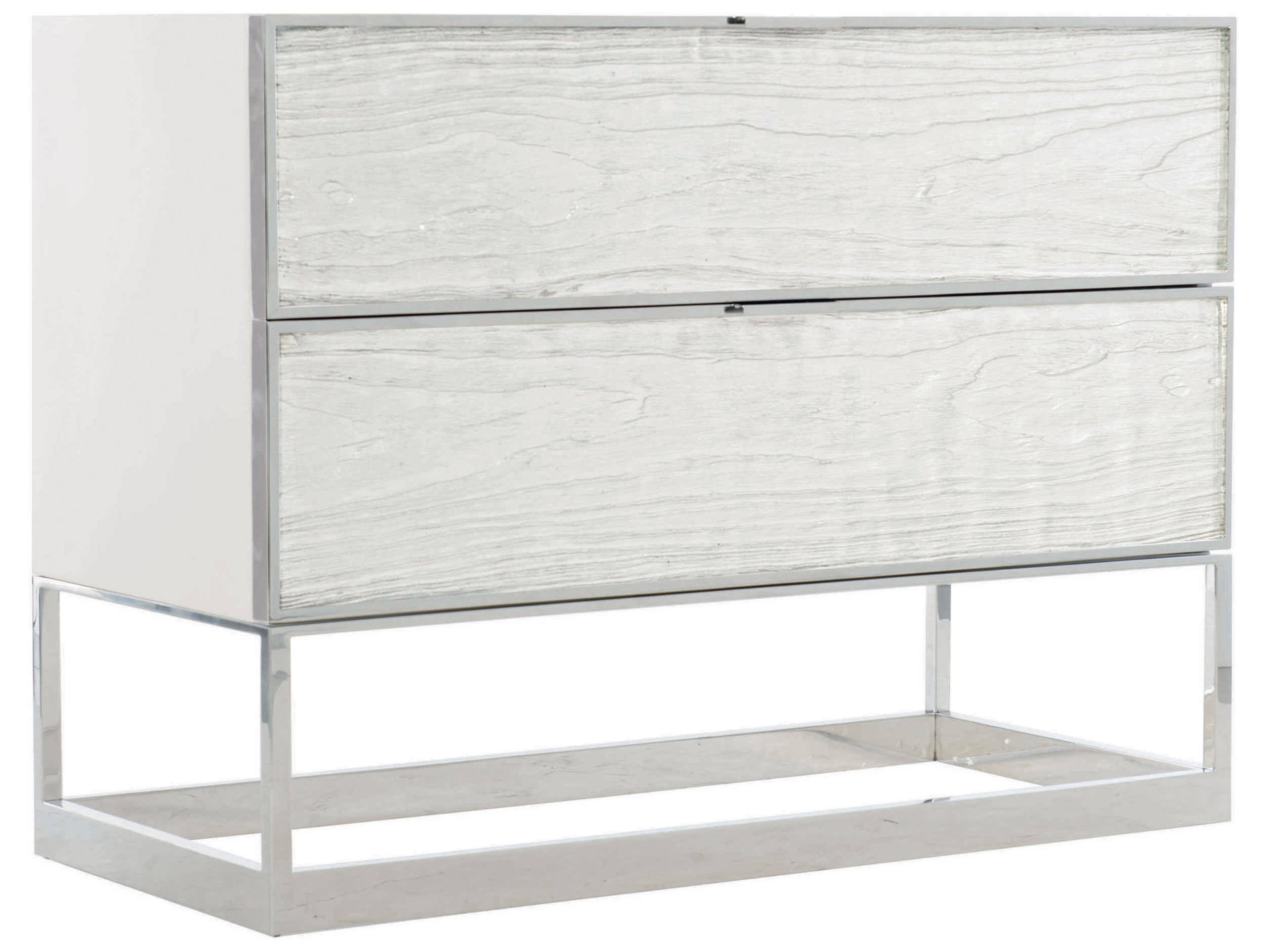 Bernhardt Interiors Parkhurst 2-Drawers White Nightstand