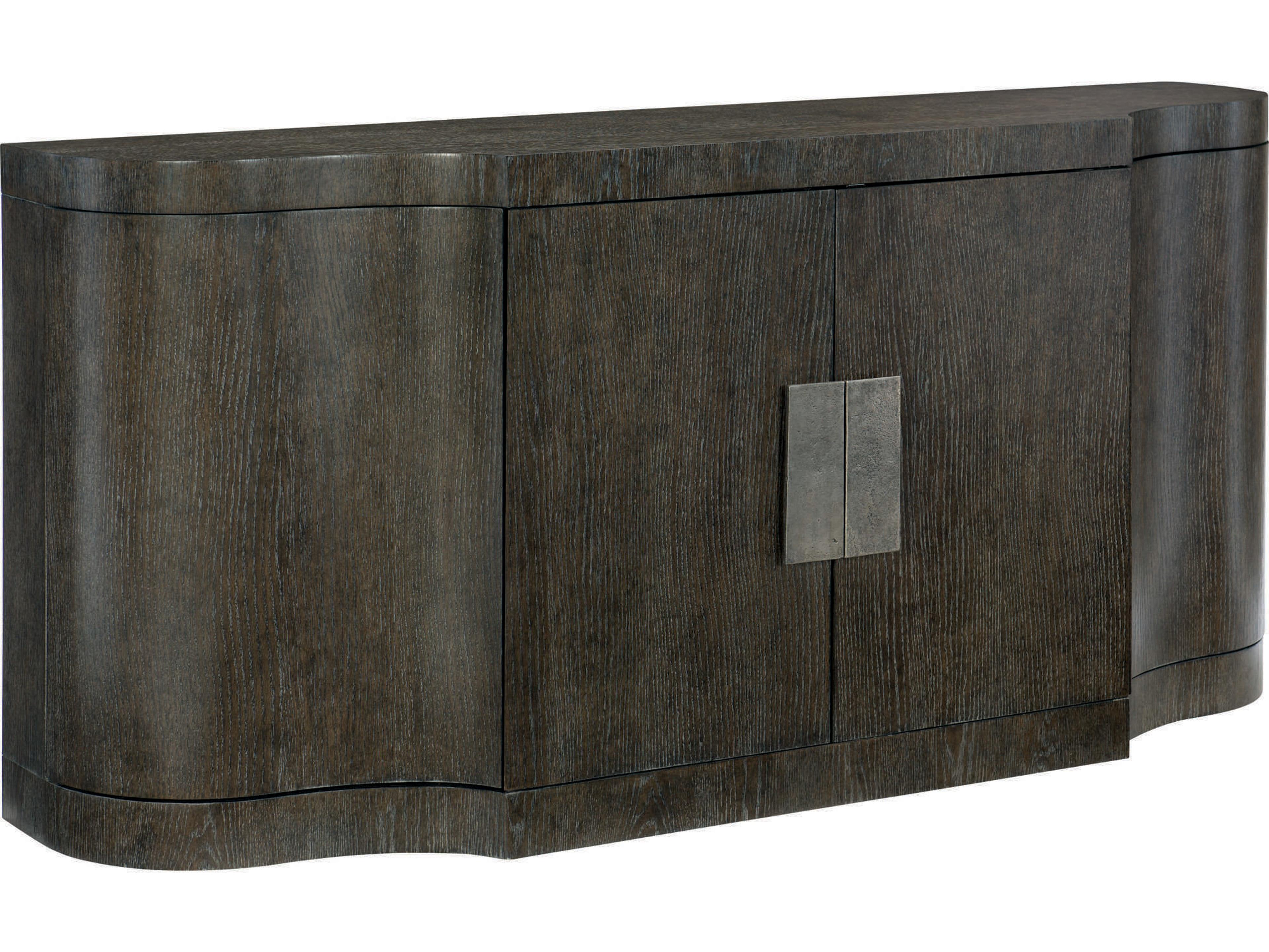 Bernhardt Linea 72" Oak Wood Cerused Charcoal Buffet
