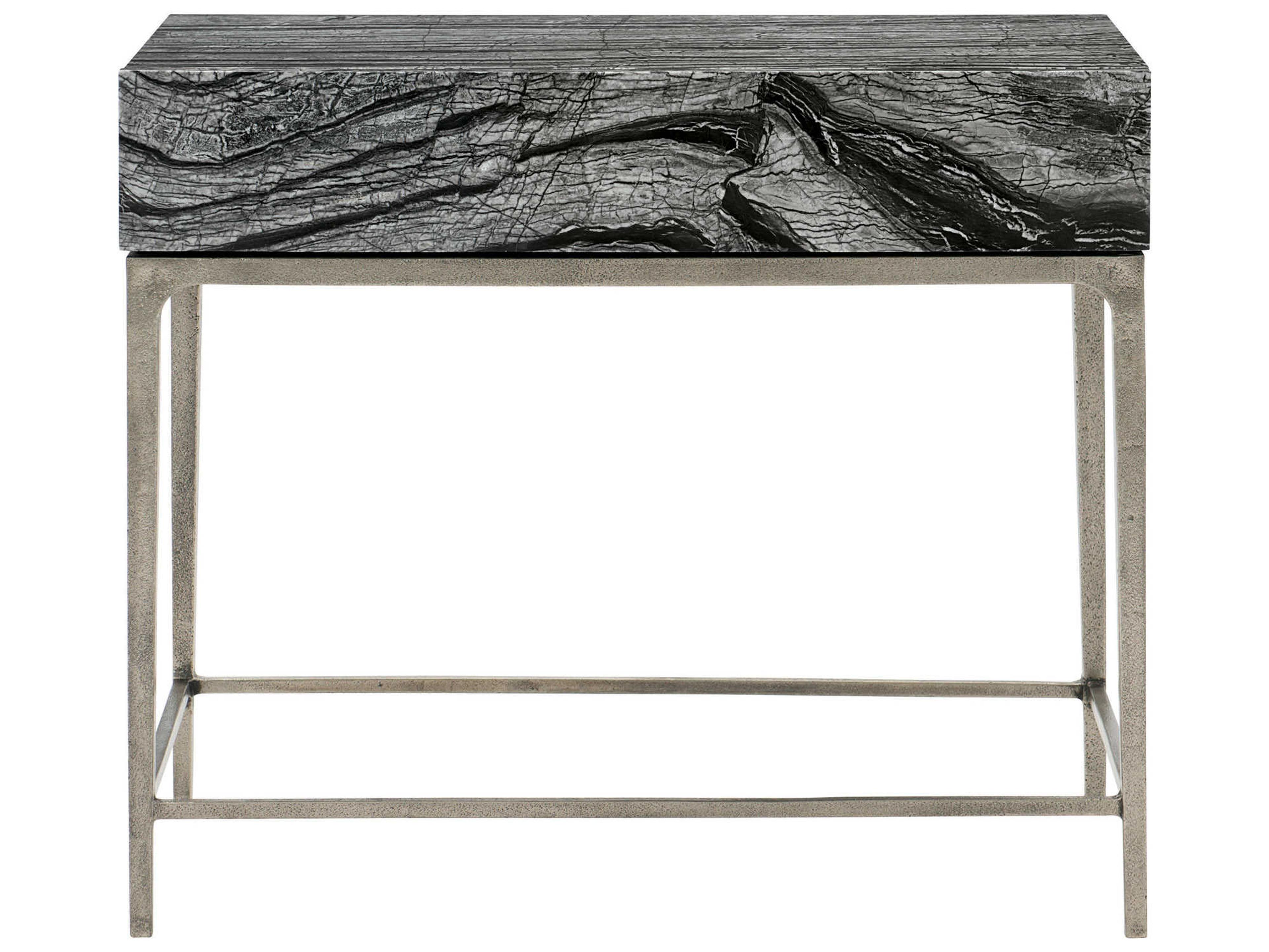 Bernhardt Linea 1-Drawer Gray Nightstand