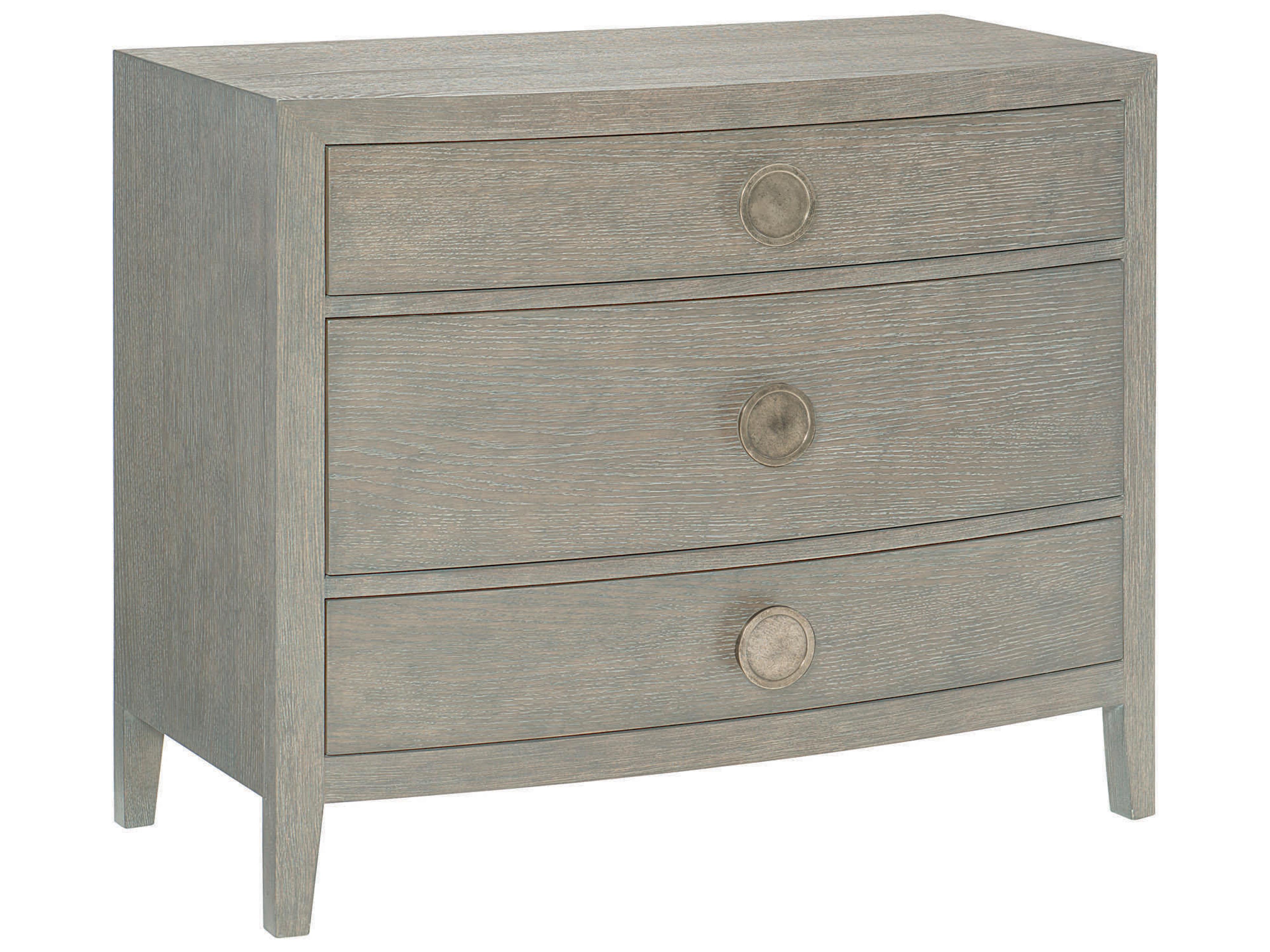 Bernhardt Linea 3-Drawers Gray Oak Wood Bachelor's Chest