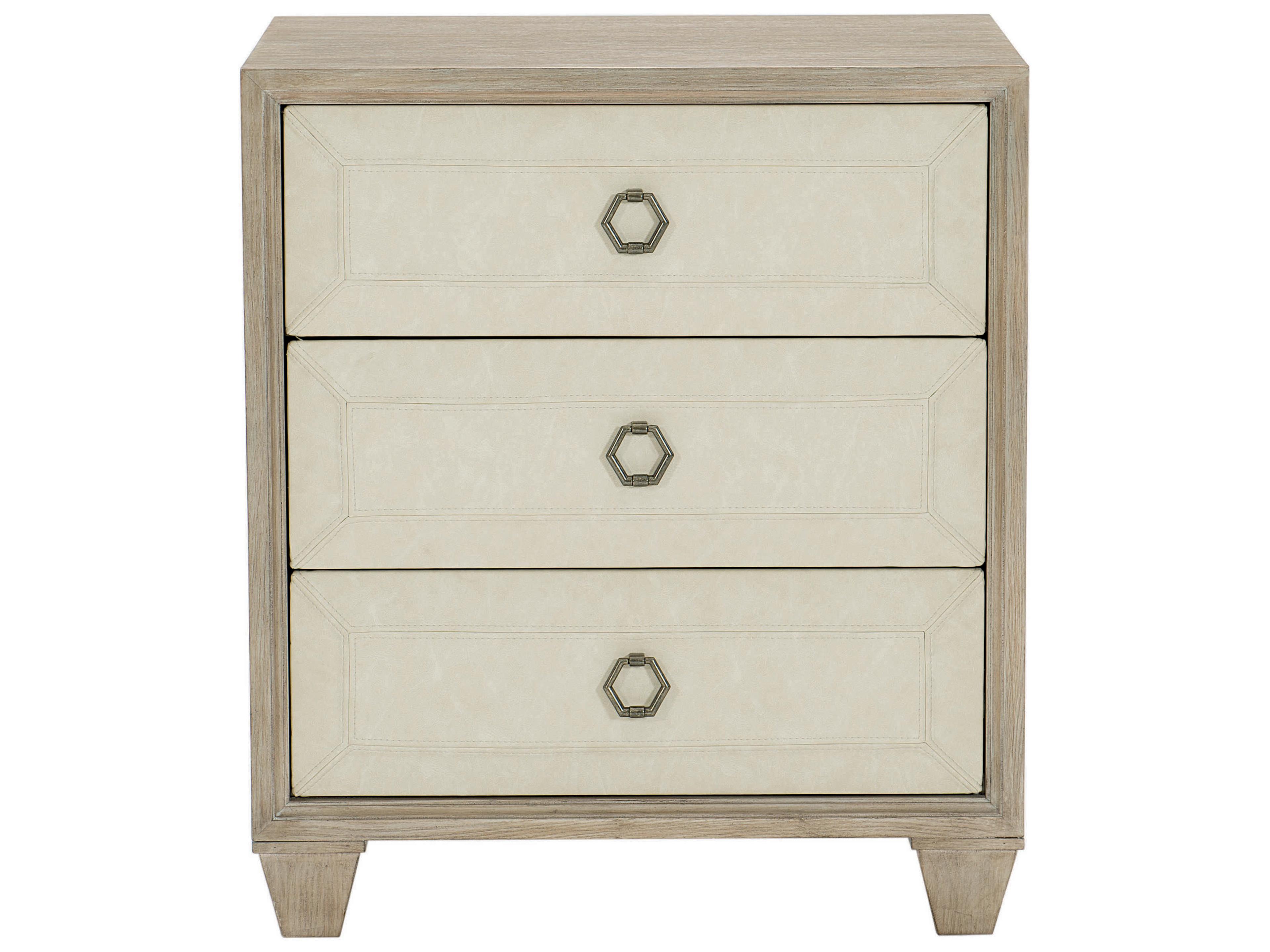 Bernhardt Santa Barbara 3-Drawers Beige Oak Wood Nightstand
