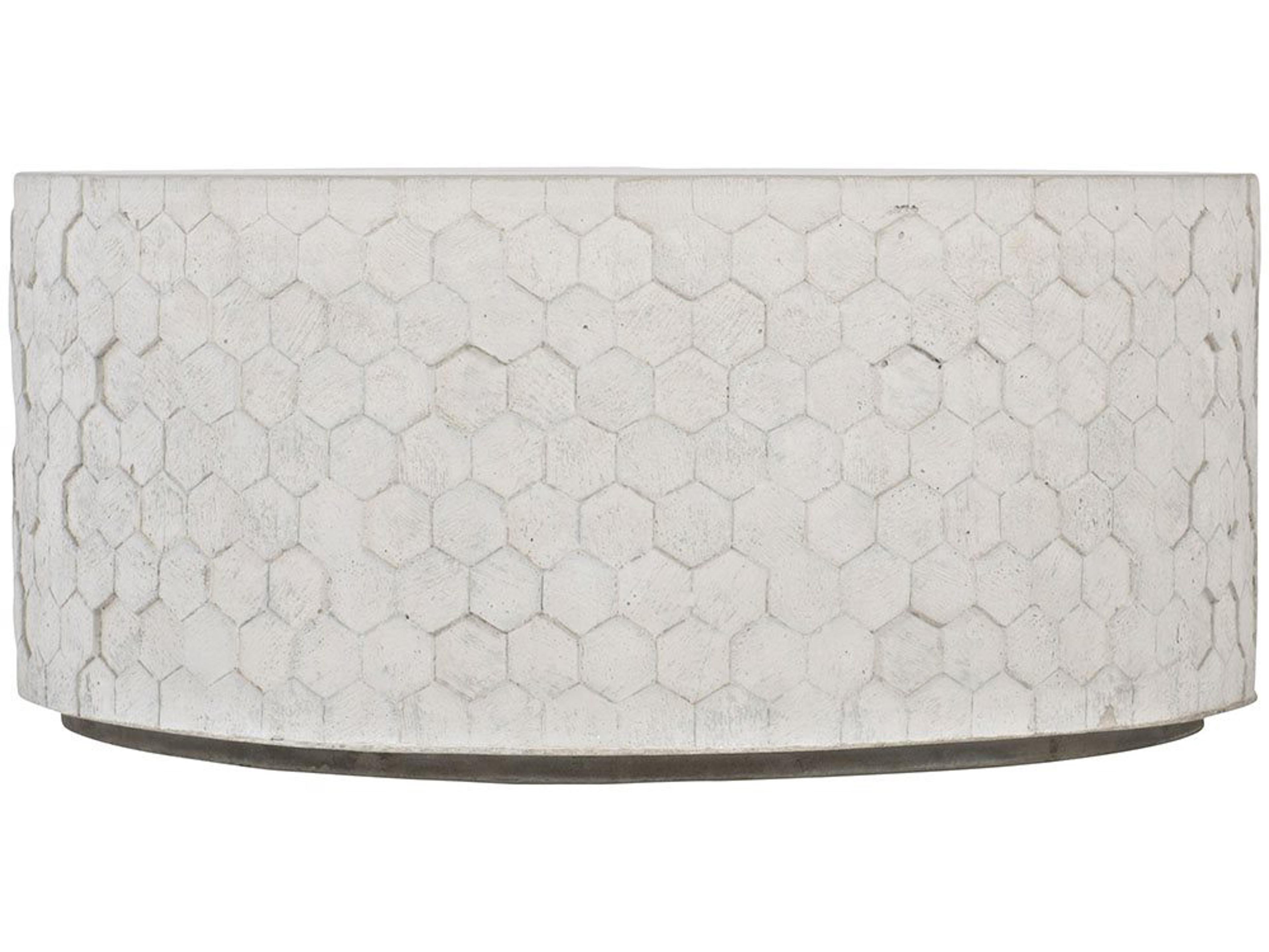 Bernhardt Athena Round Natural Concrete Cocktail Table