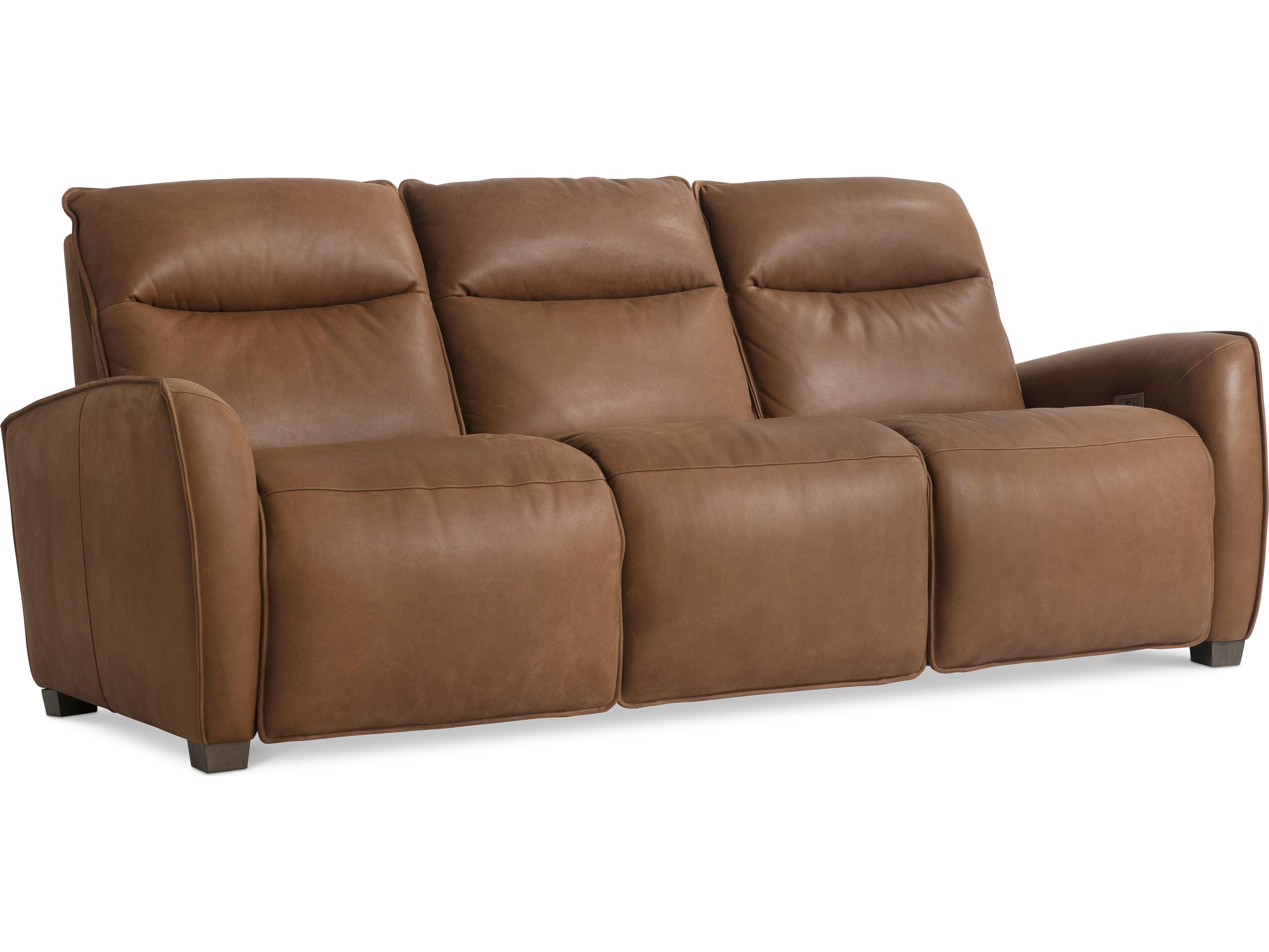 Bernhardt Sorrento Brown Leather Sofa