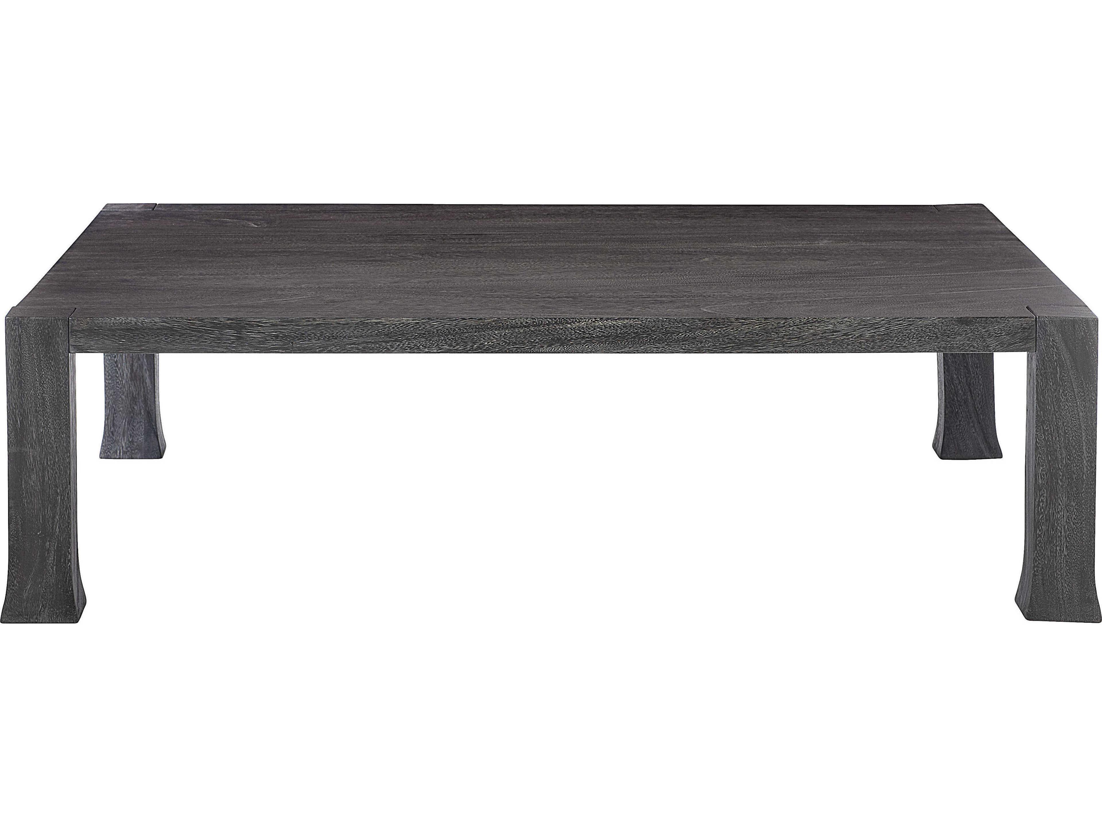 Bernhardt Berkely Rectangular Wood Carbonized Cocktail Table