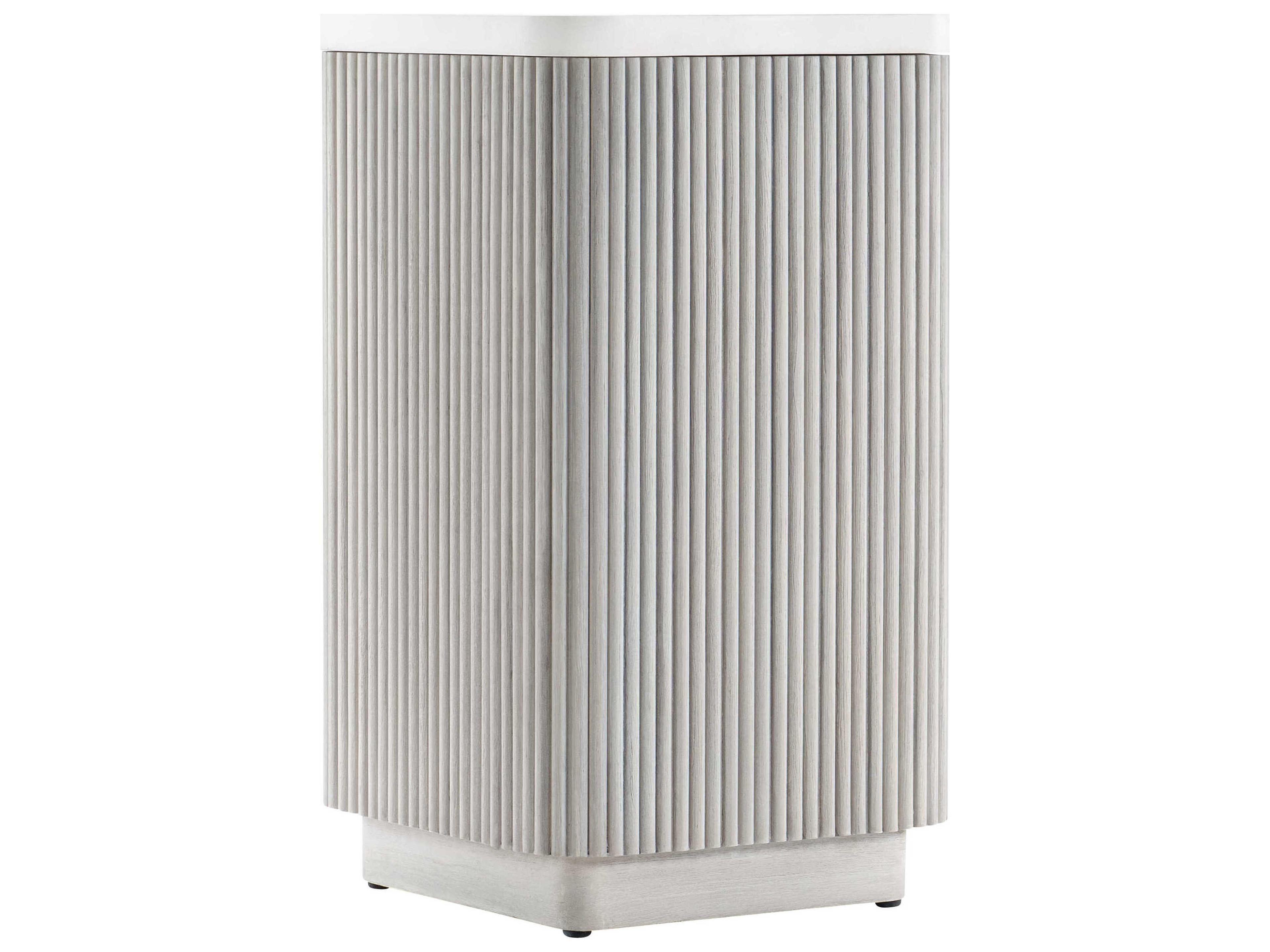 Bernhardt Living Colonnade Square Faux Stone Accent Table