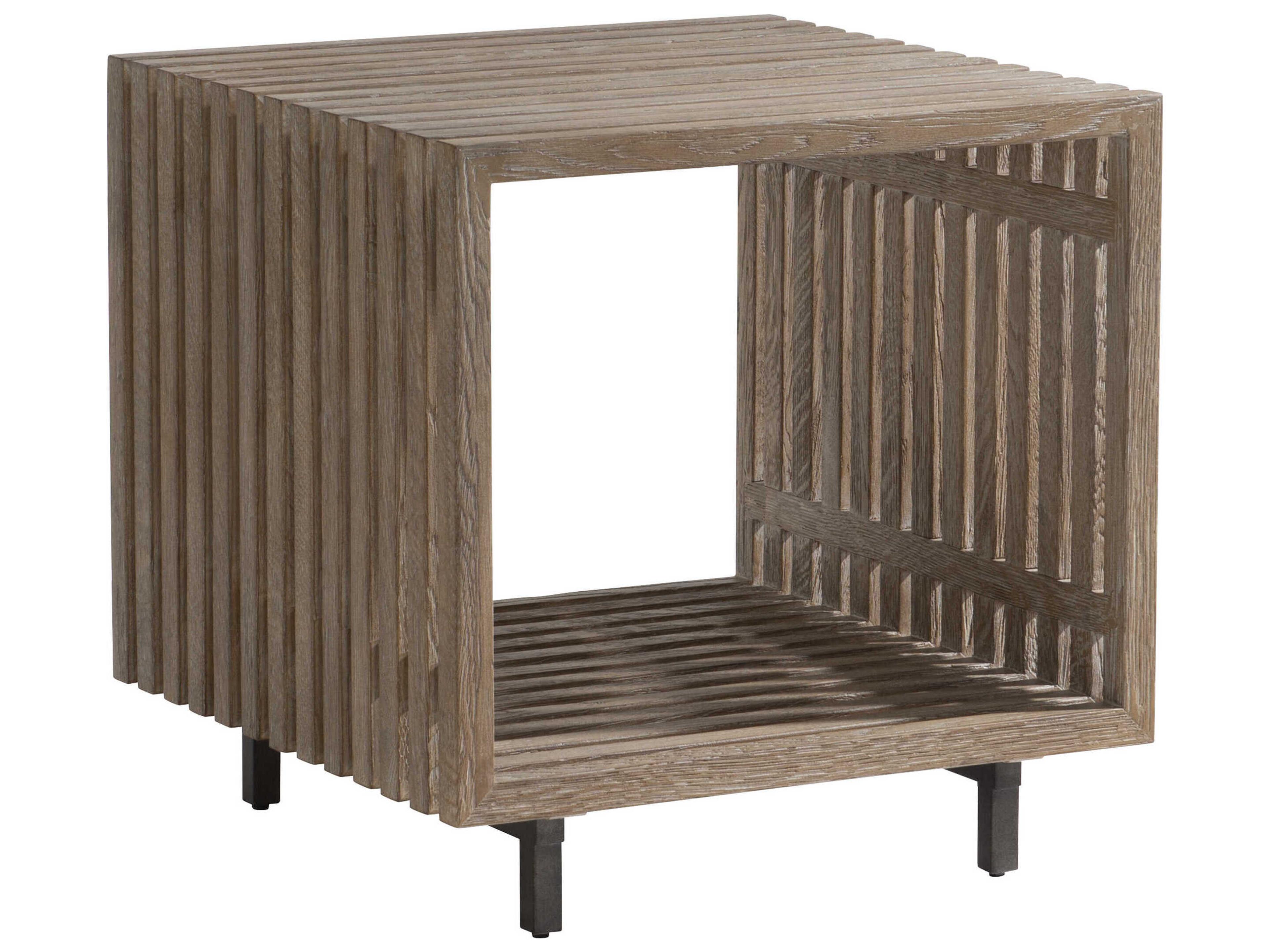 Bernhardt Brumley Square Wood Marcona End Table