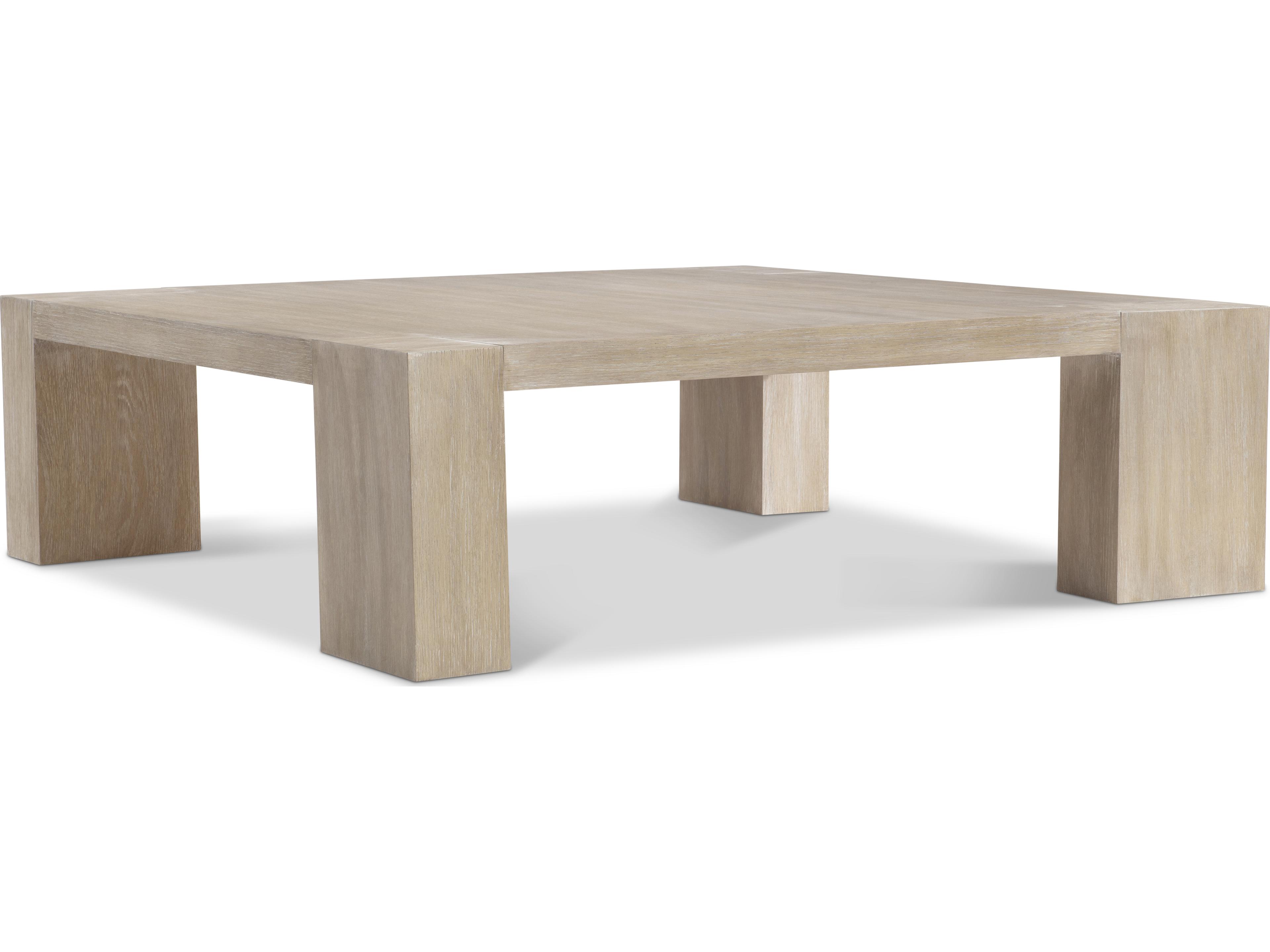 Bernhardt Darsa Square Wood Brown Coffee Table